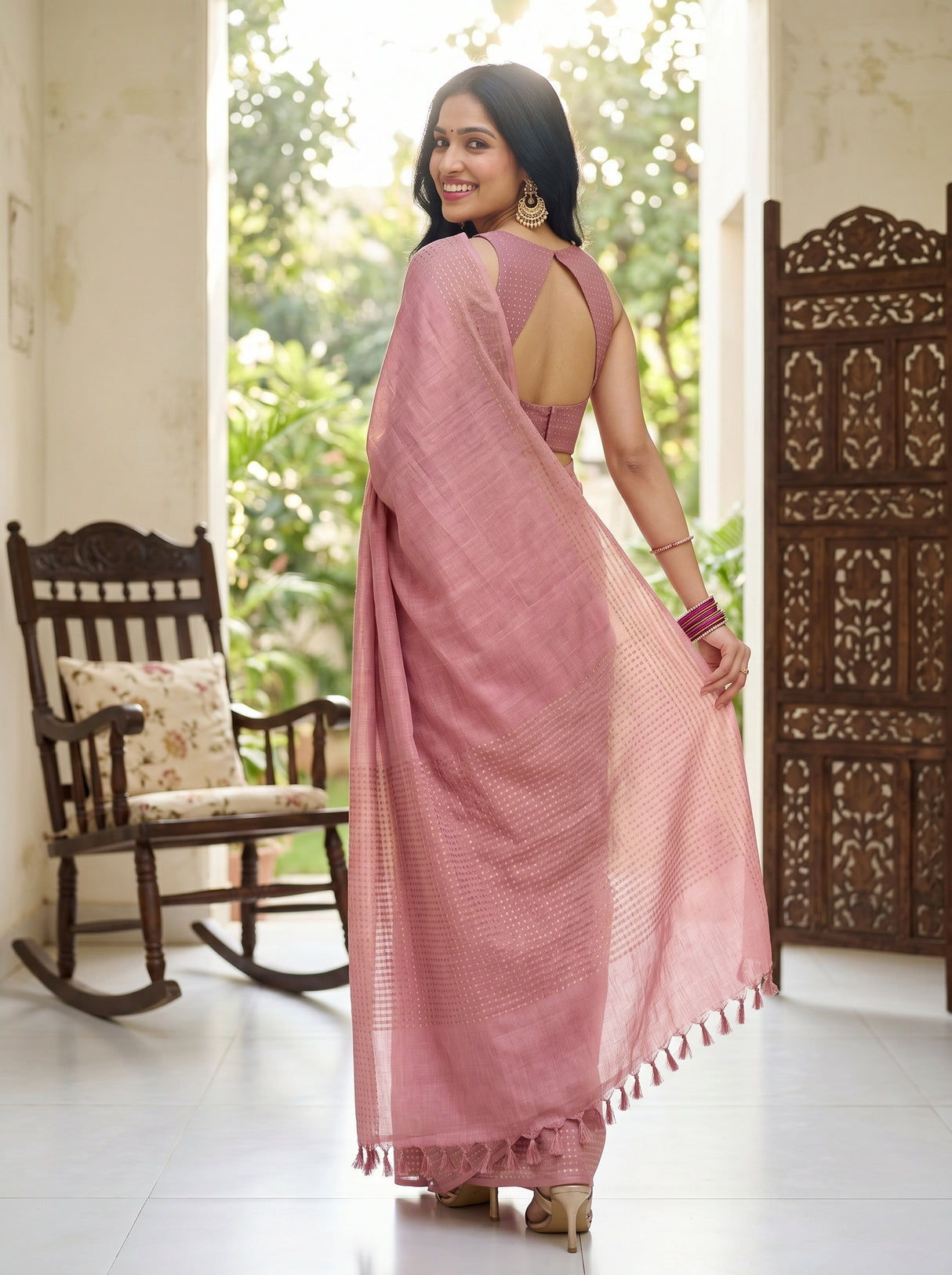 MIMOSA Saree Saree — pose 7 styling detail