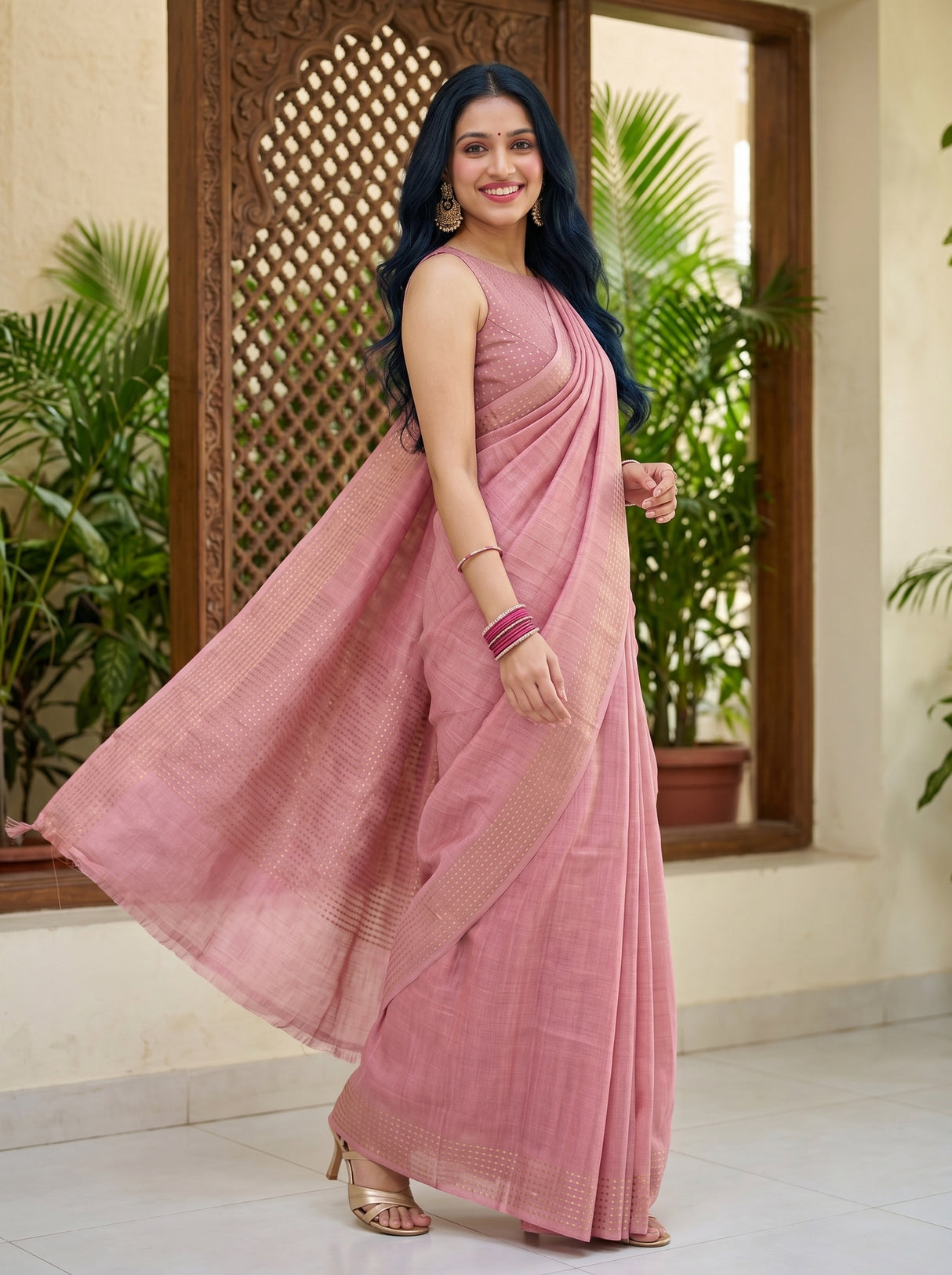 MIMOSA Saree Saree — pose 9 styling detail