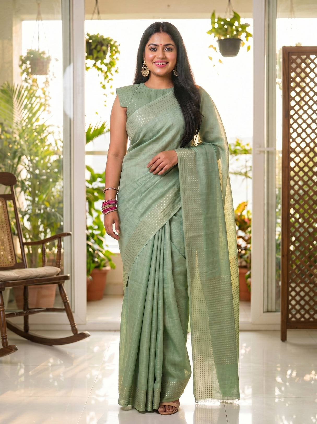 MIMOSA Saree Saree — pose 6 styling detail