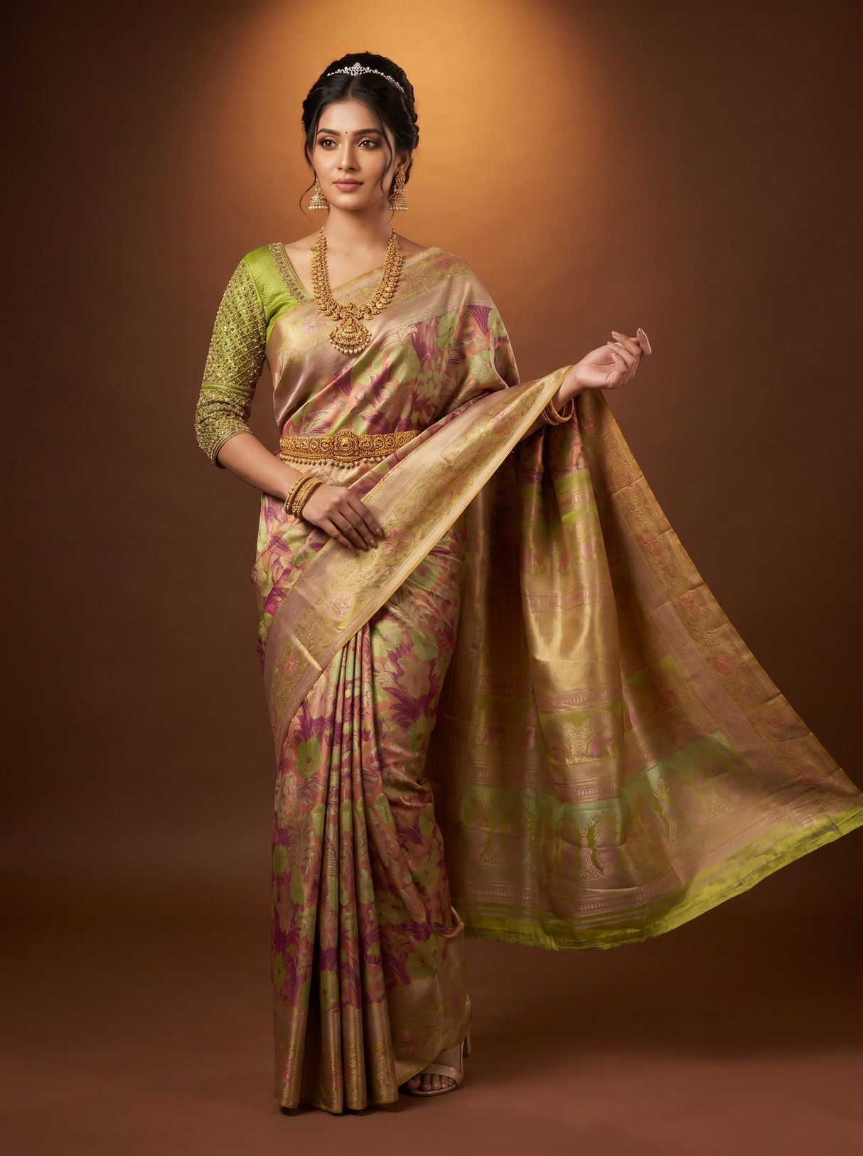 MIMOSA Saree Saree β front view on mannequin