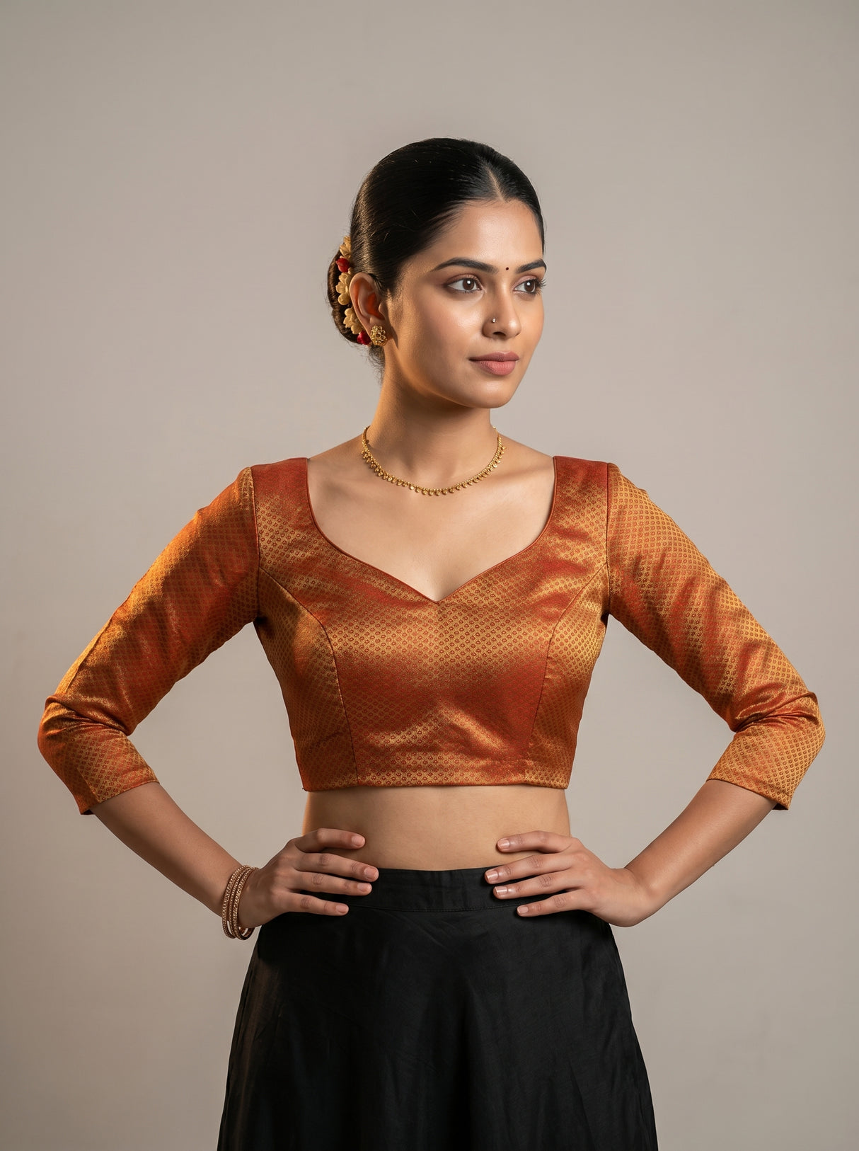 MIMOSA Saree Saree β blouse close-up