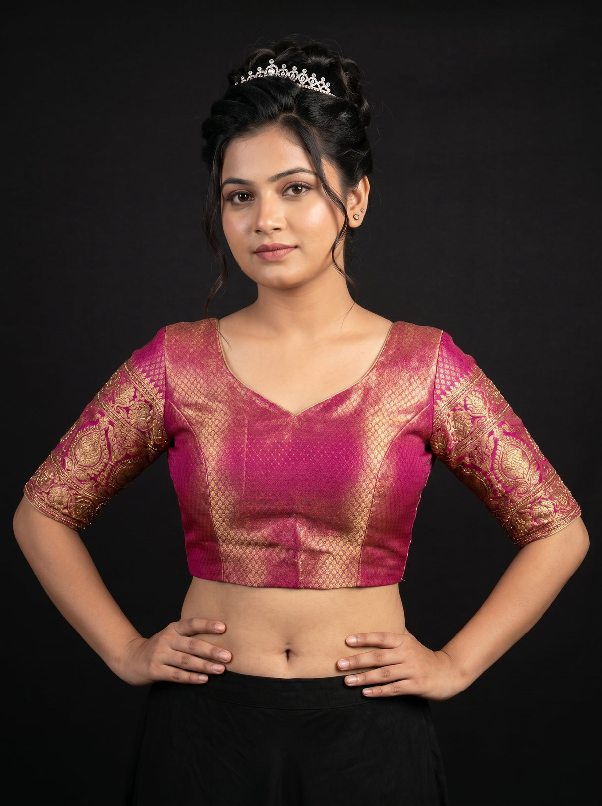 MIMOSA Saree Saree β blouse close-up