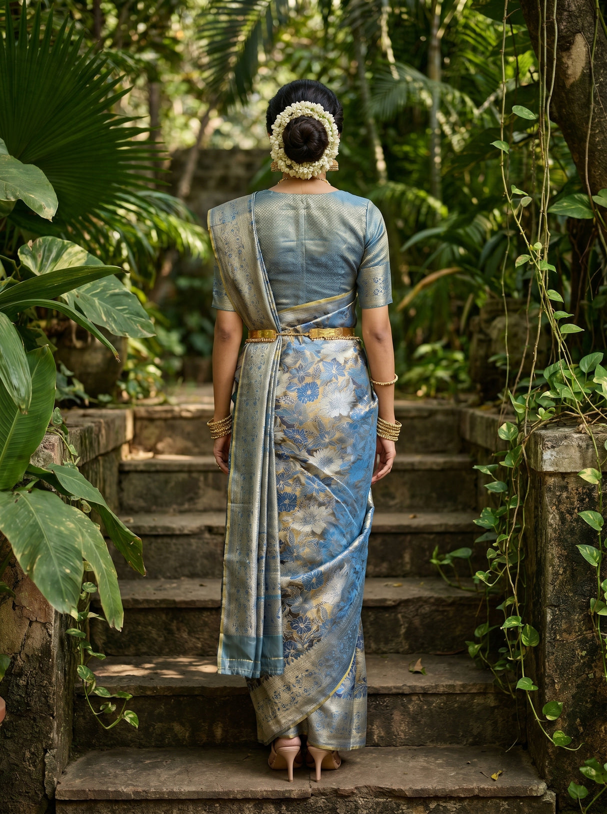 MIMOSA Ananda Kanjivaram Art Silk Saree β Blouse Fabric Detail