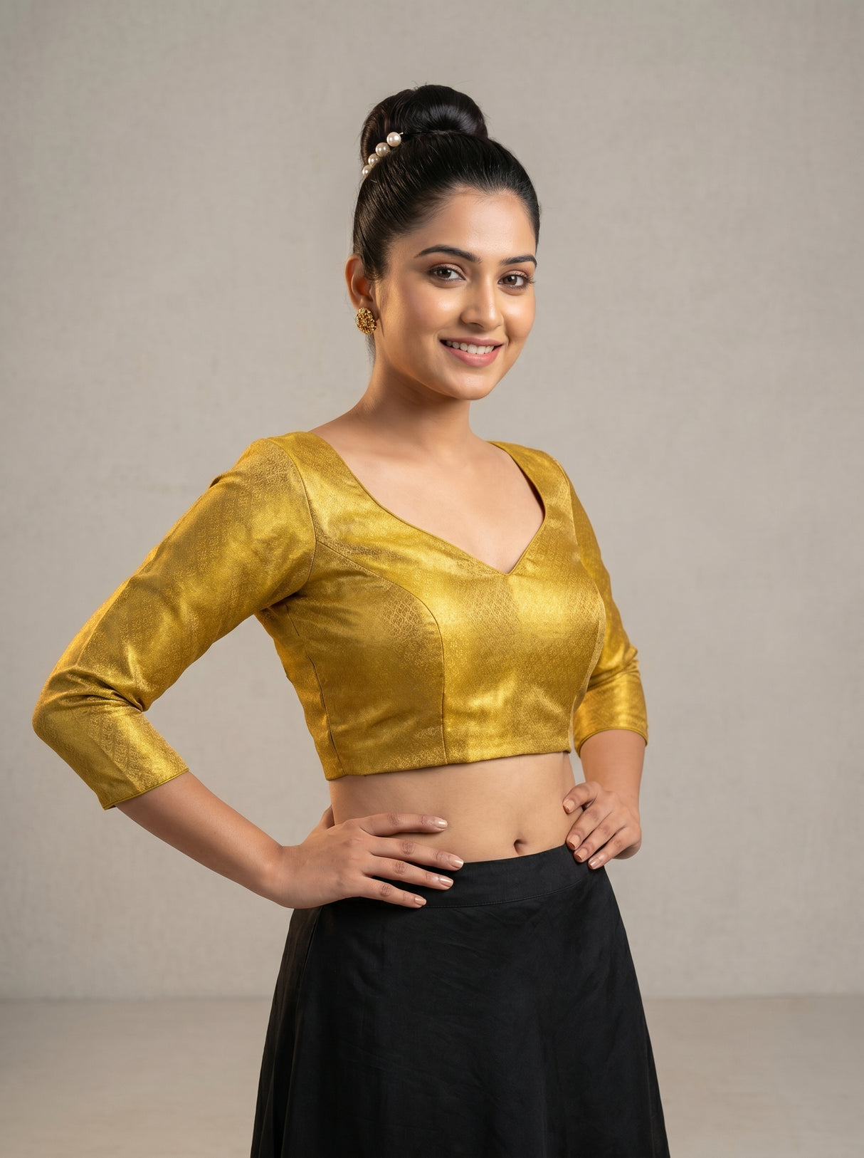 MIMOSA Saree Saree β blouse close-up