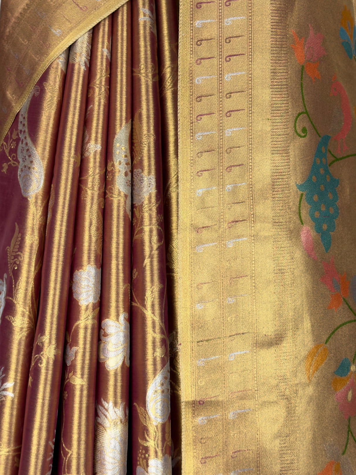MIMOSA Magenta Kanjivaram Art Silk Saree — fleets shot full lifestyle