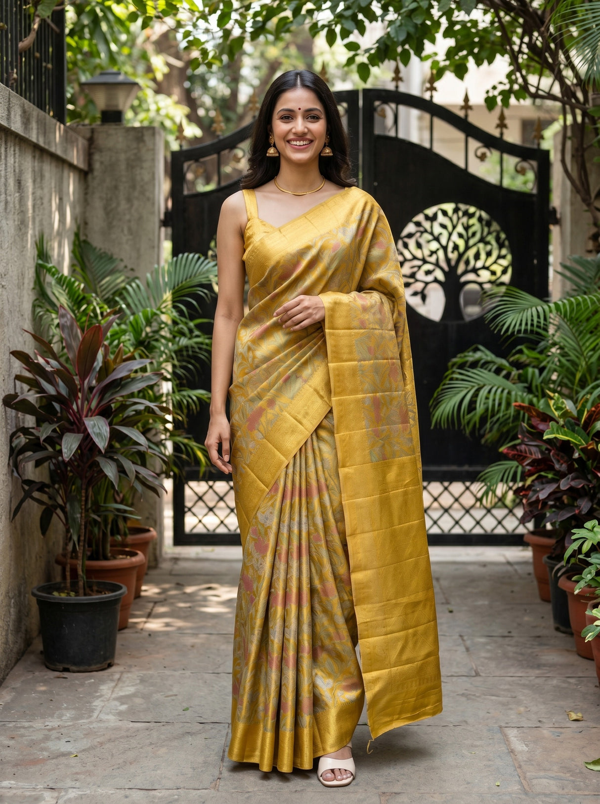 MIMOSA Saree Saree — front view on mannequin