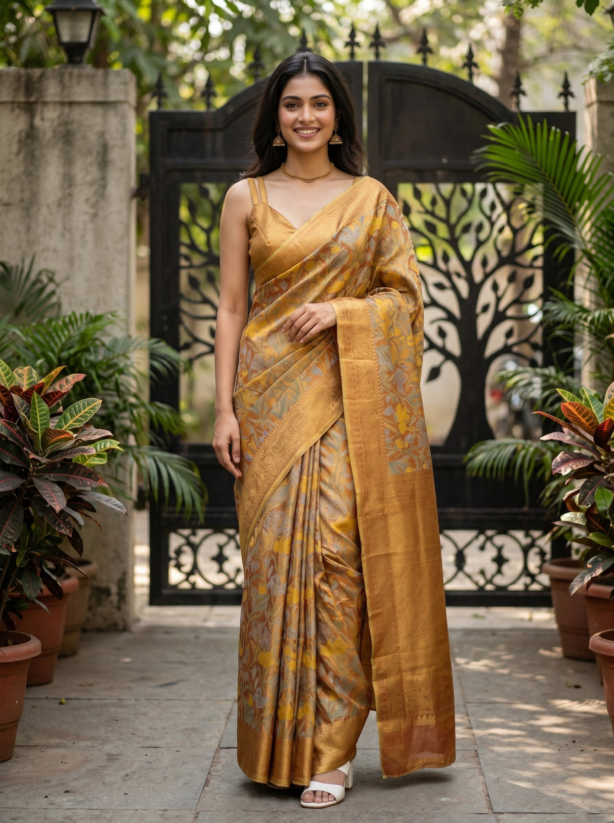 MIMOSA Saree Saree — front view on mannequin