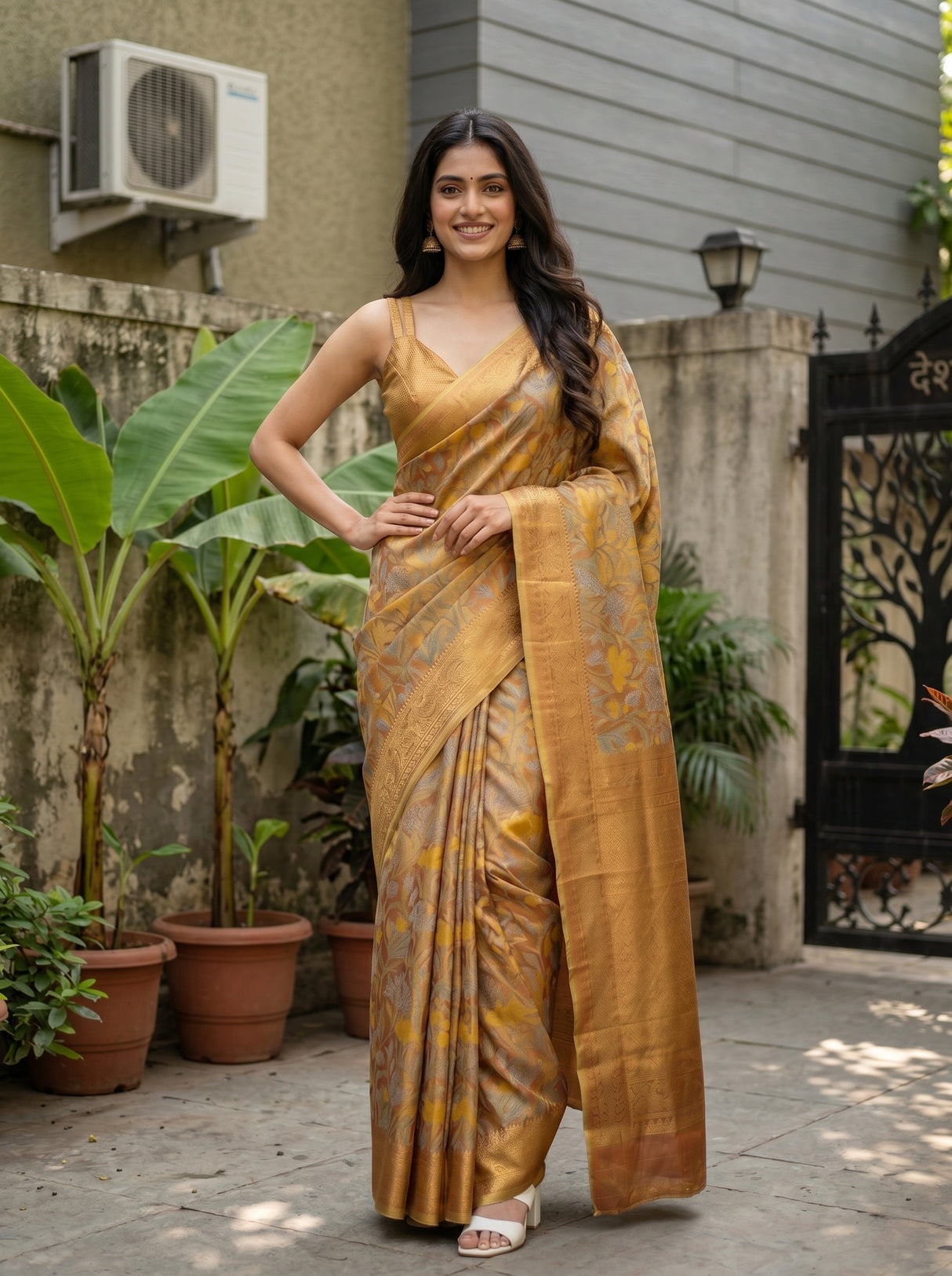 MIMOSA Saree Saree — pose 4 styling detail