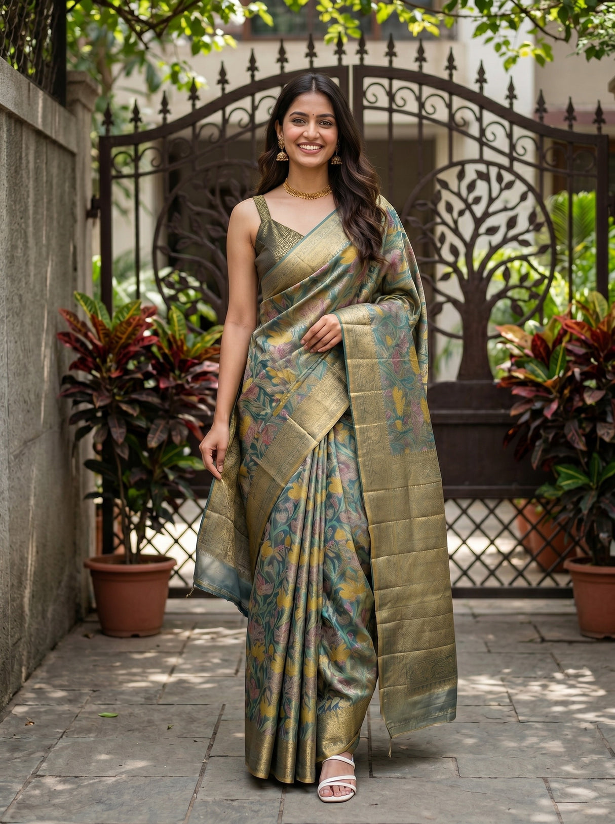 MIMOSA Saree Saree — front view on mannequin
