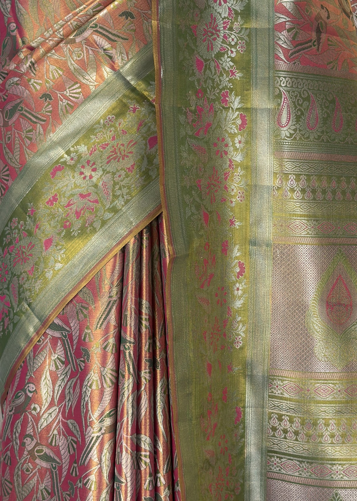 MIMOSA Gajari Kanjivaram Art Silk Saree β fleets shot full lifestyle