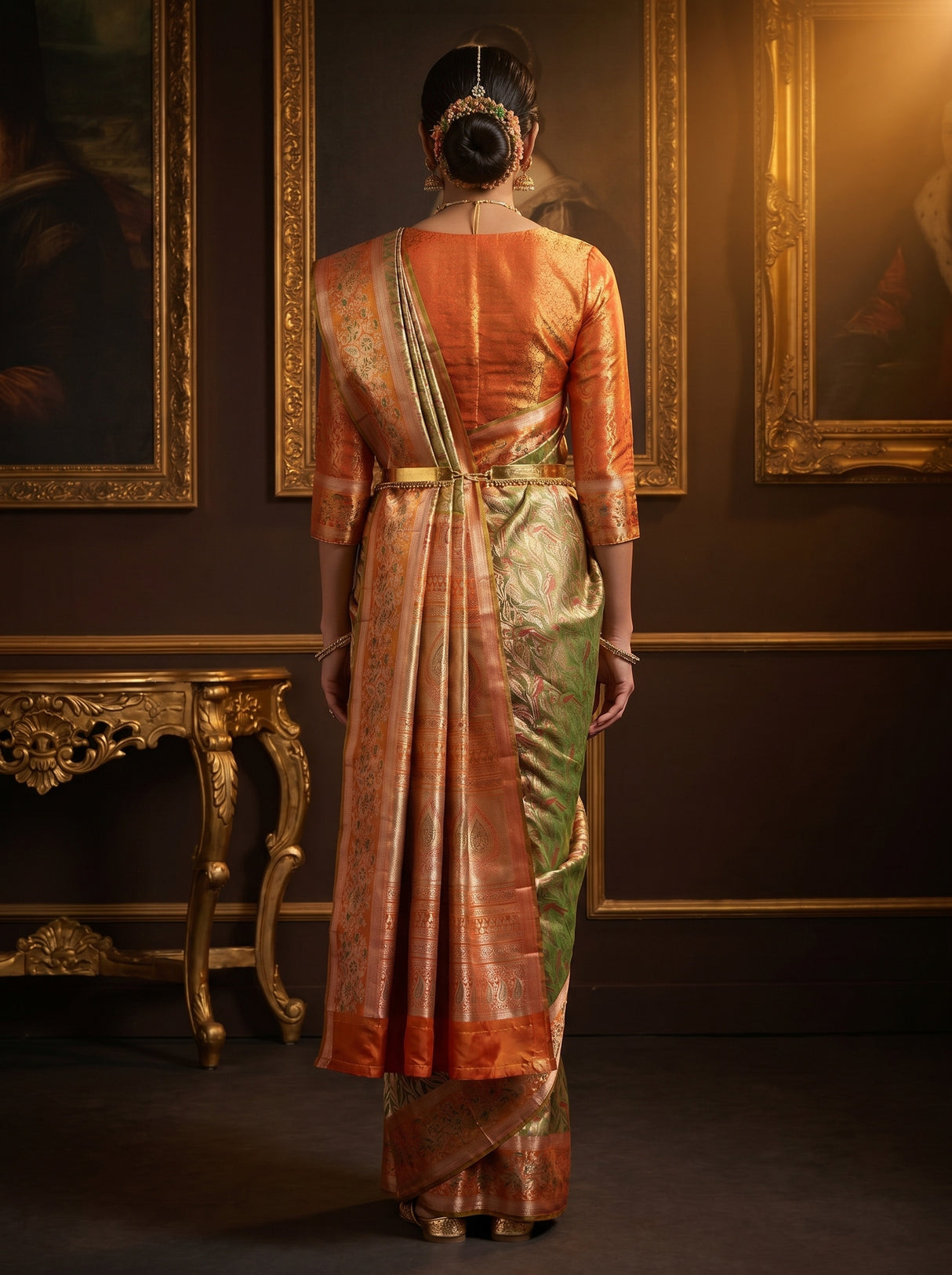 MIMOSA Maroon Kanjivaram Art Silk Saree β Blouse Fabric Detail