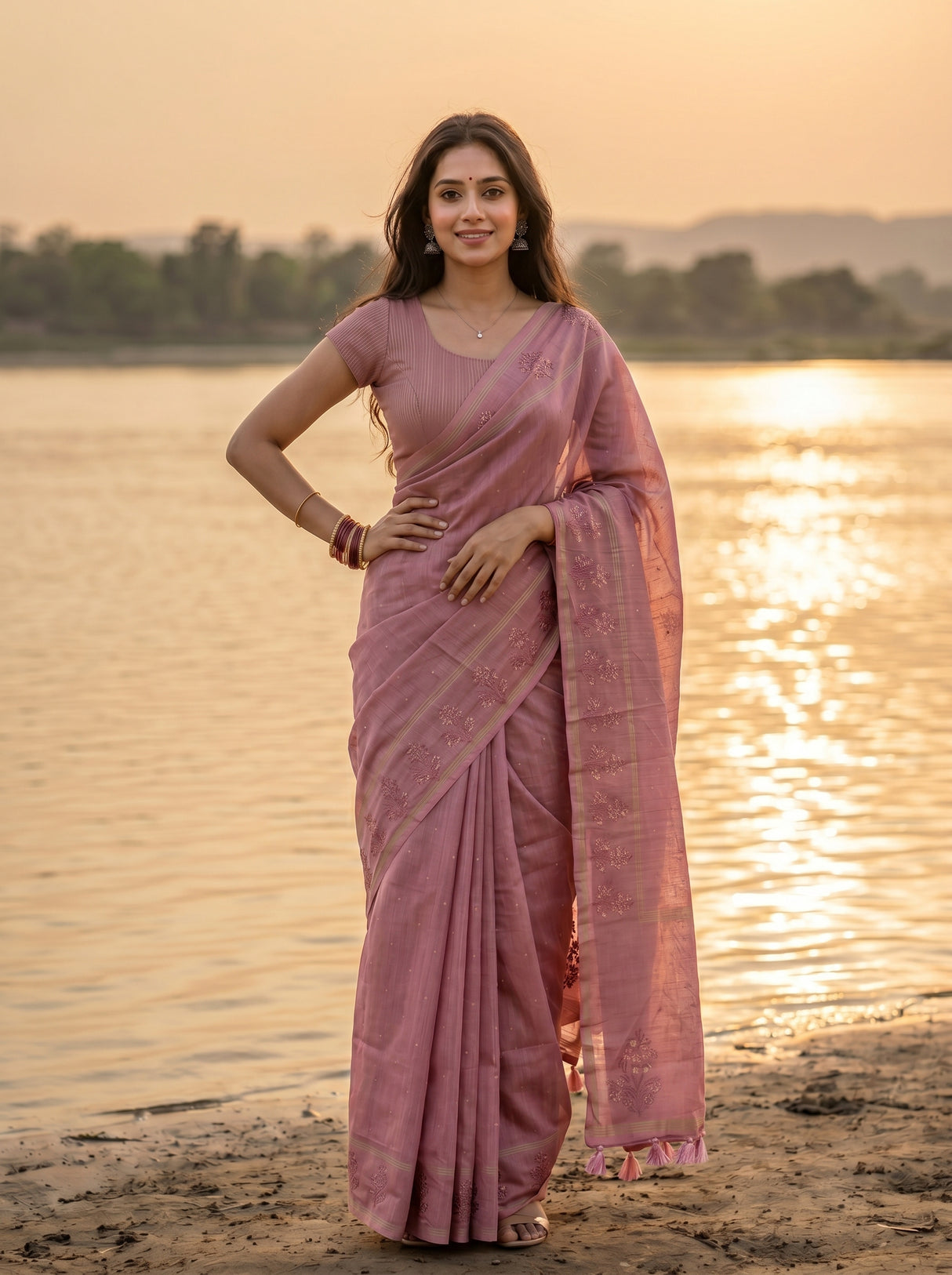 MIMOSA Saree Saree — pose 4 styling detail