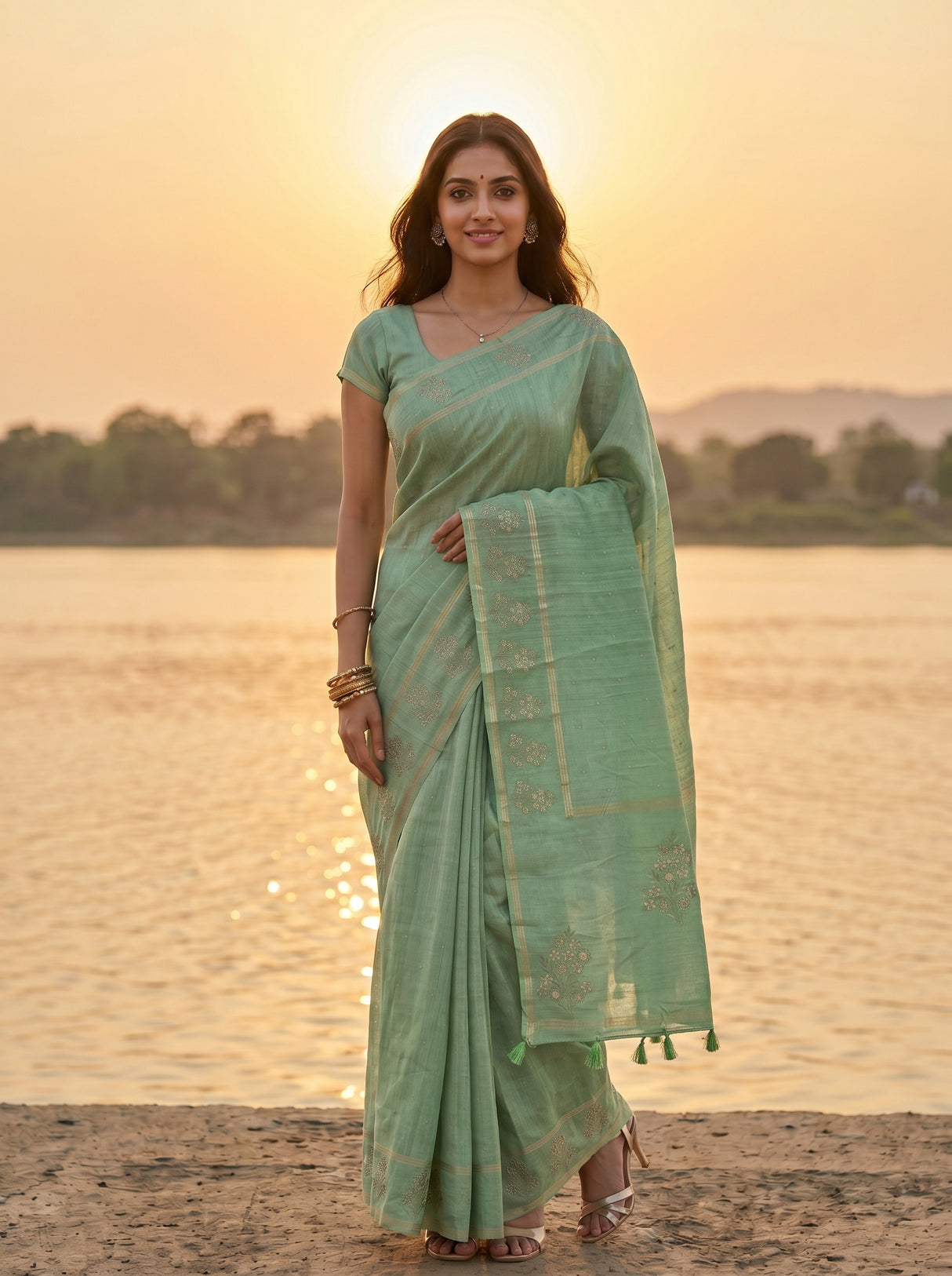 MIMOSA Saree Saree — pose 5 styling detail
