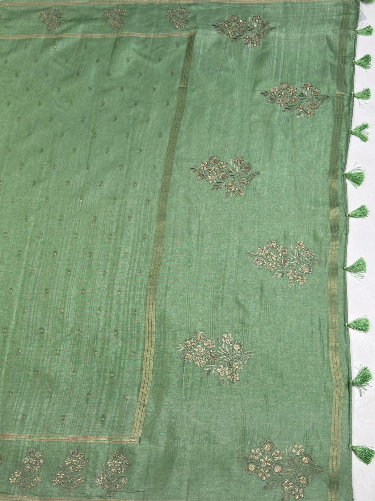 MIMOSA Saree Saree — pallu and zari work detail