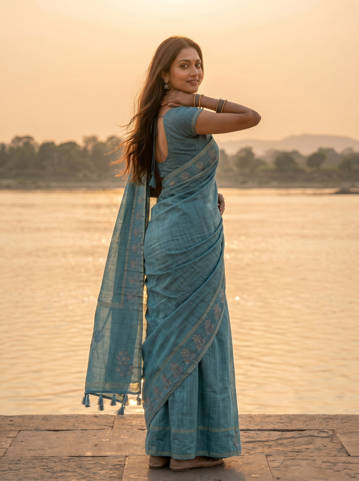 MIMOSA Saree Saree — pose 7 styling detail