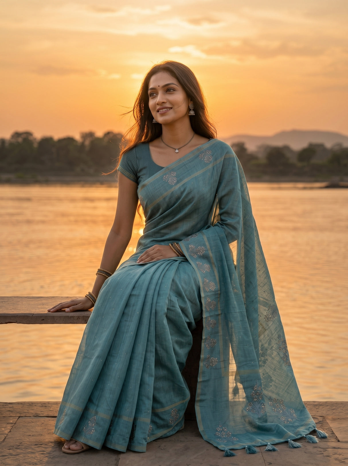 MIMOSA Saree Saree — pose 8 styling detail