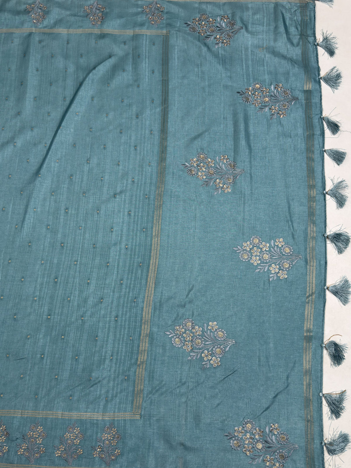 MIMOSA Saree Saree — pallu and zari work detail
