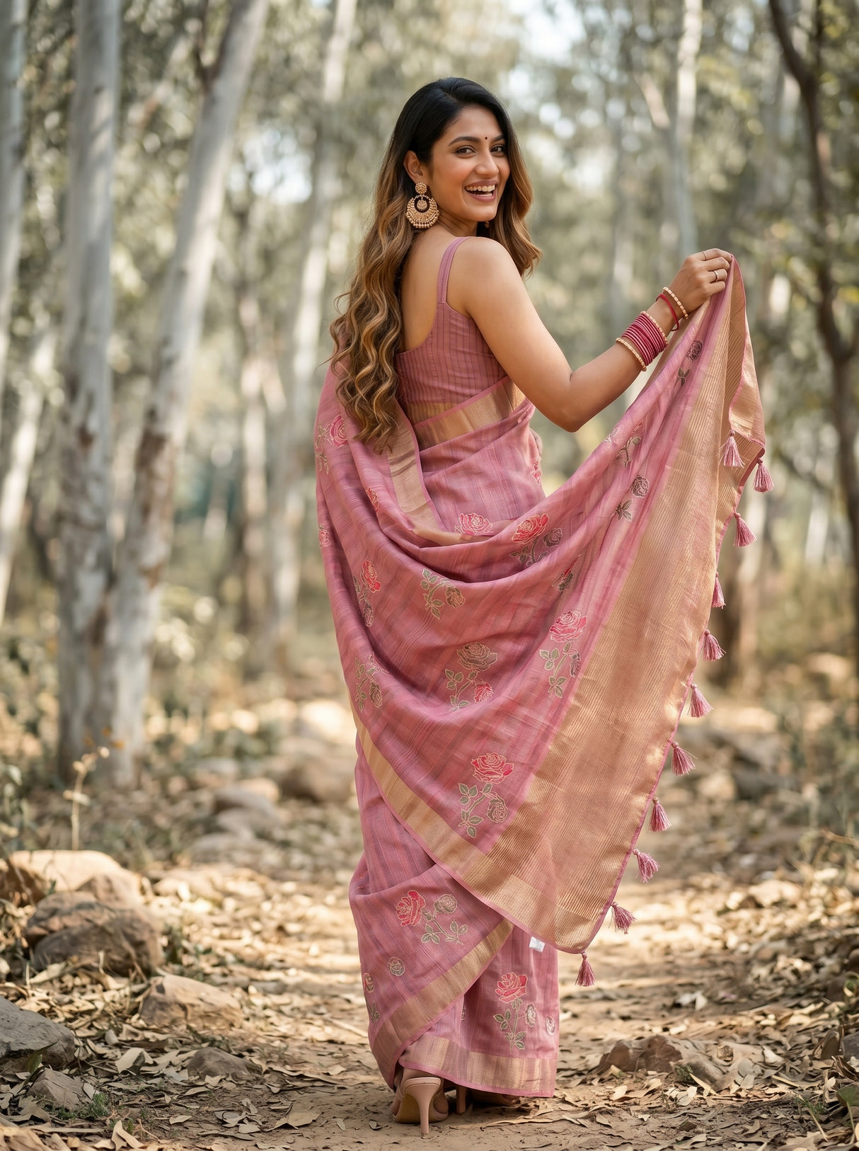 MIMOSA Saree Saree — pose 7 styling detail