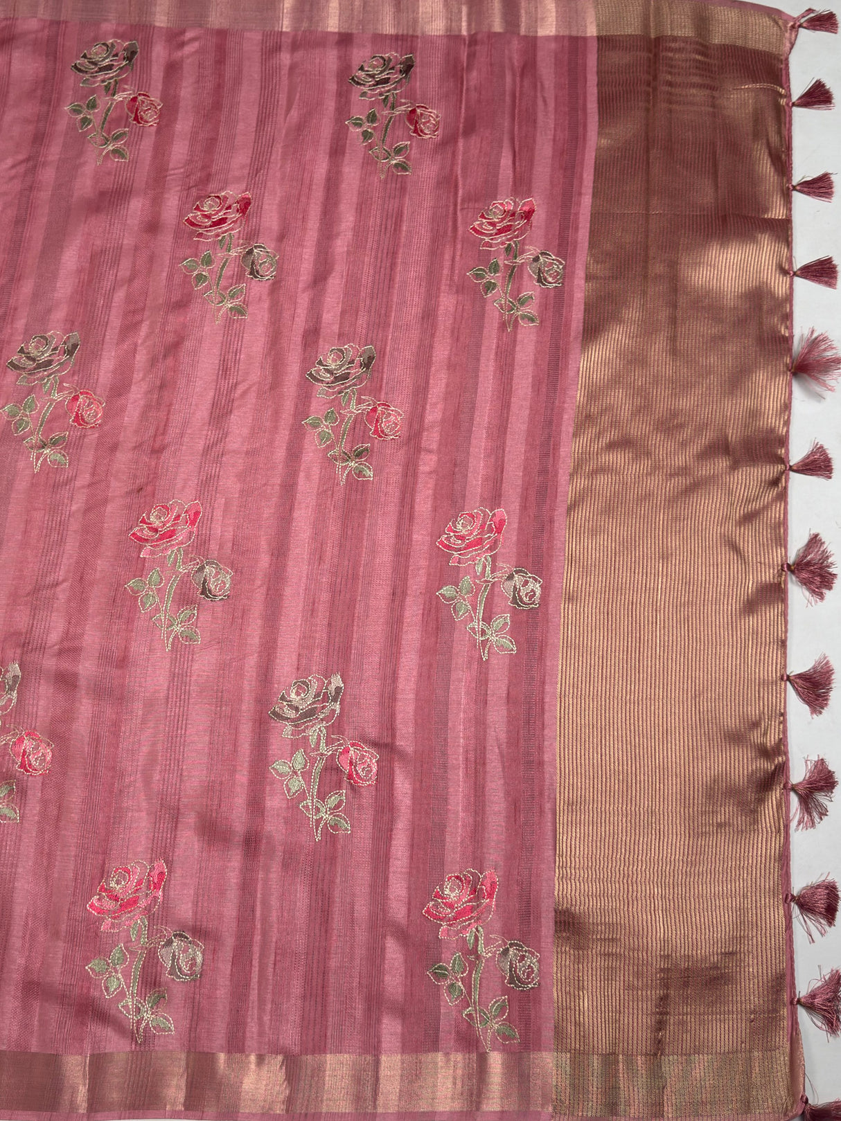 MIMOSA Saree Saree — pallu and zari work detail