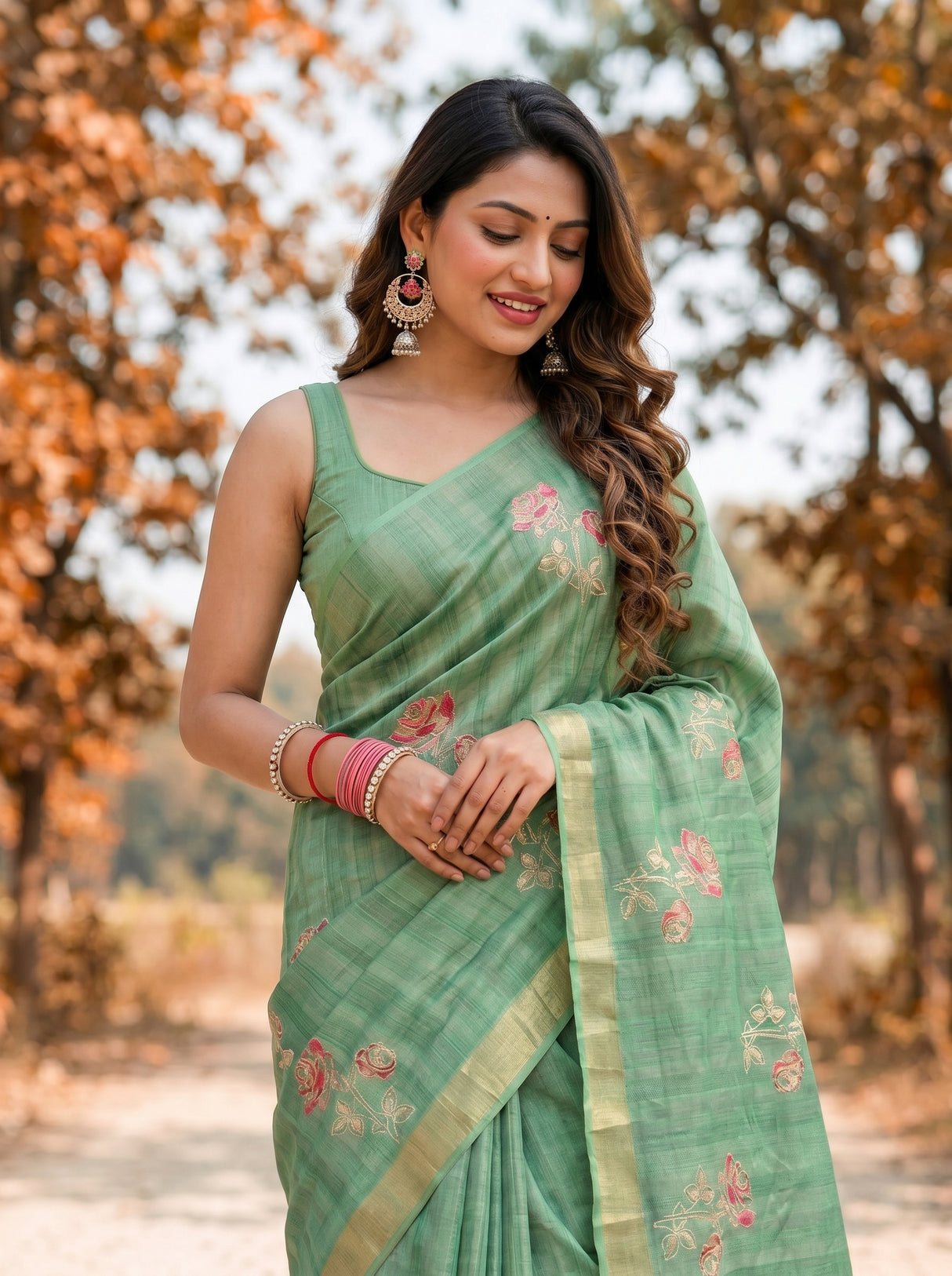 MIMOSA Saree Saree — pose 10 styling detail