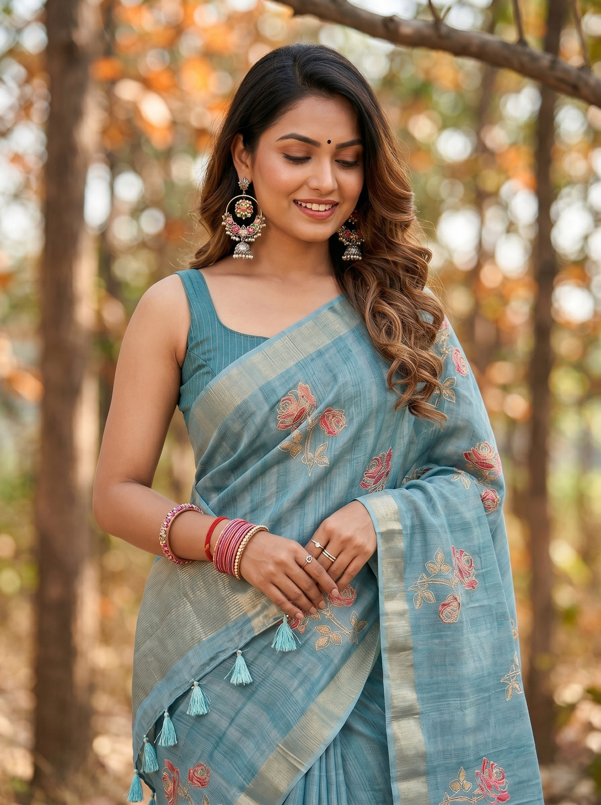 MIMOSA Saree Saree — pose 10 styling detail