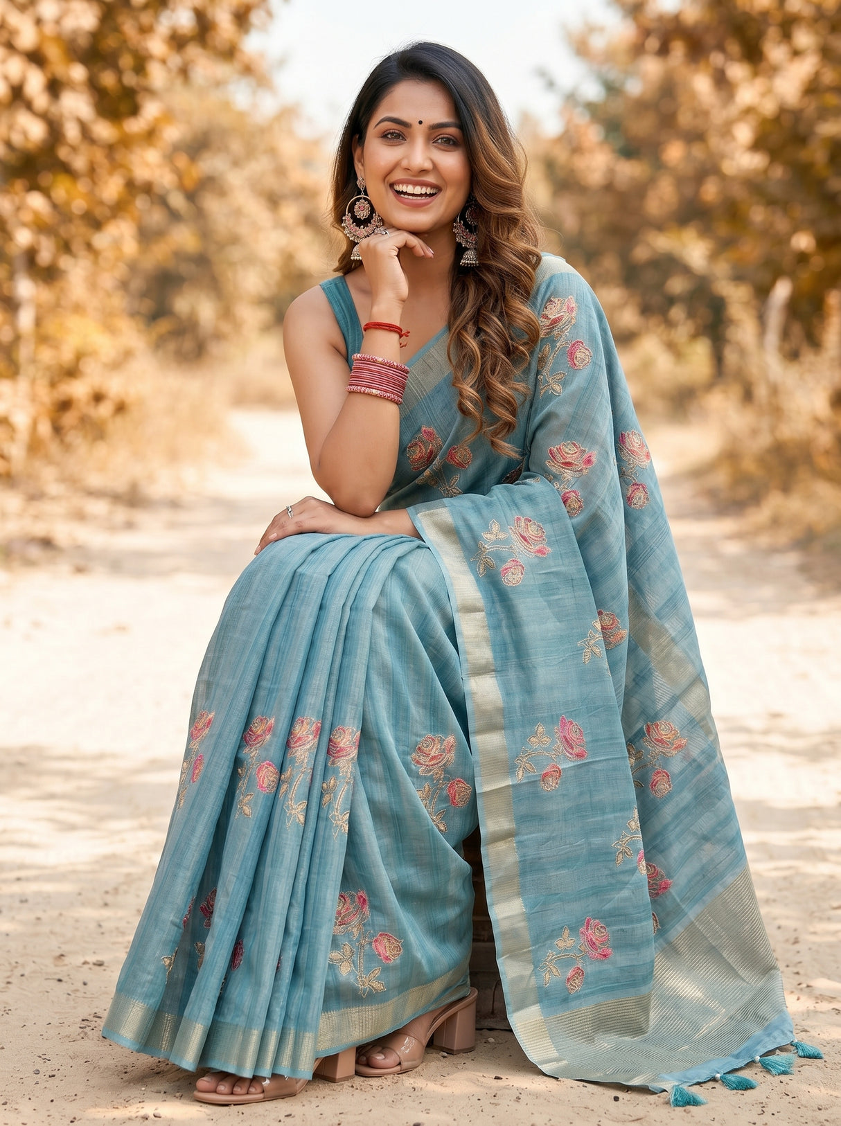 MIMOSA Saree Saree — pose 8 styling detail