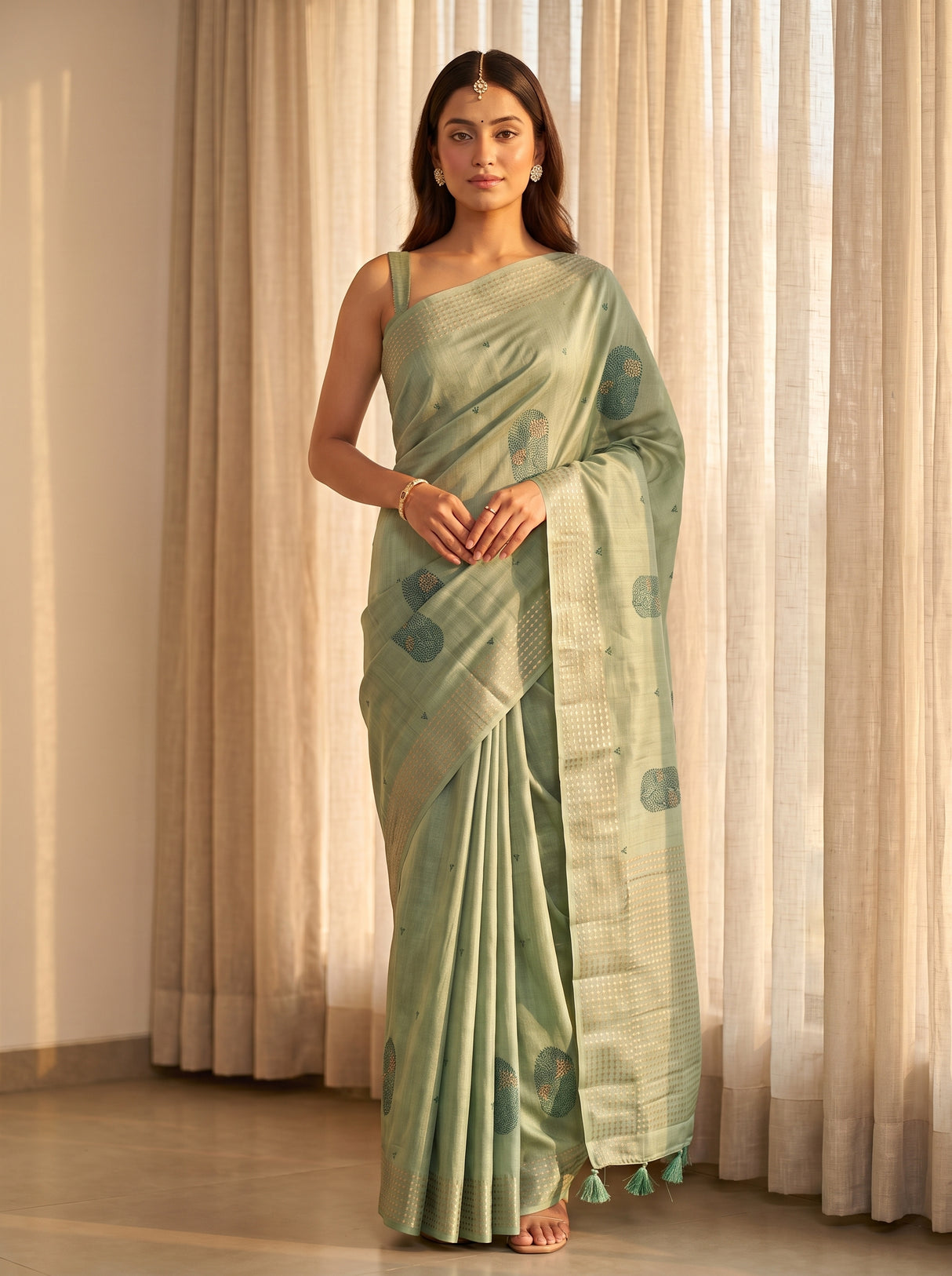 MIMOSA Saree Saree — pose 10 styling detail