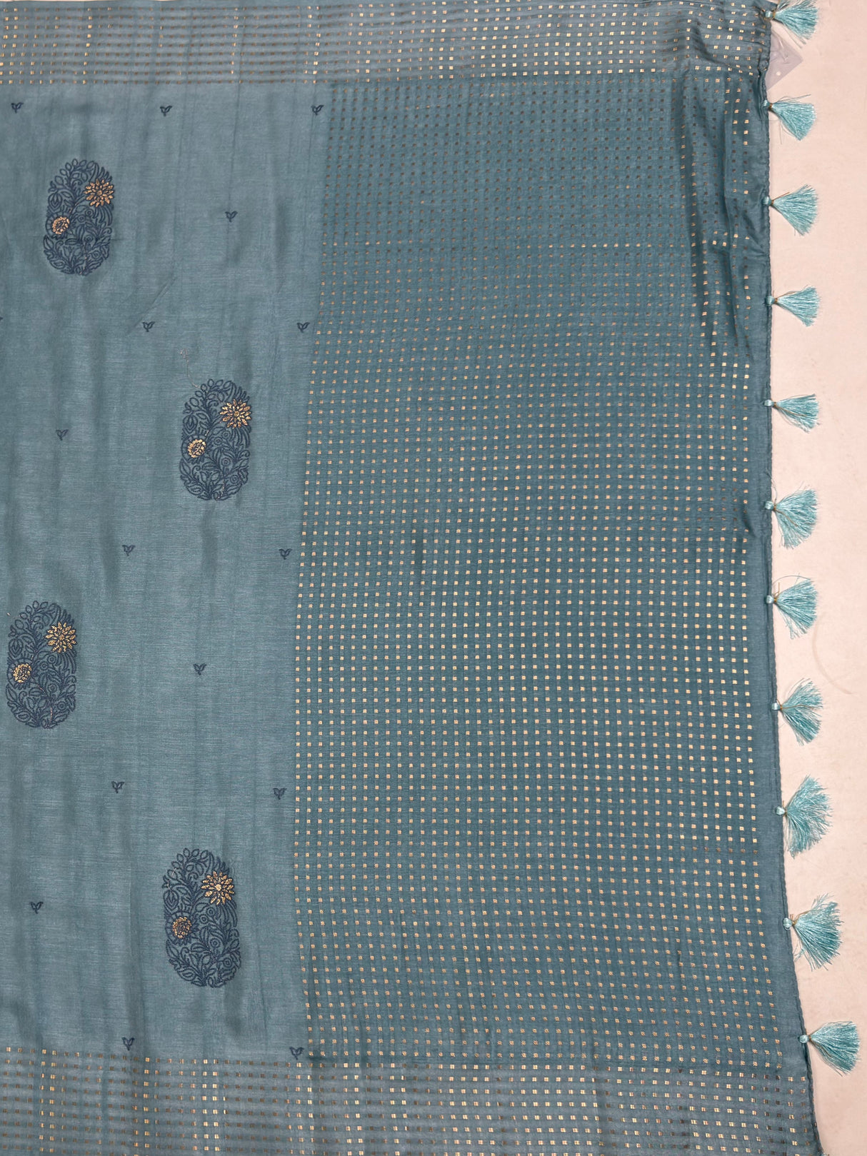 MIMOSA Saree Saree — pallu and zari work detail