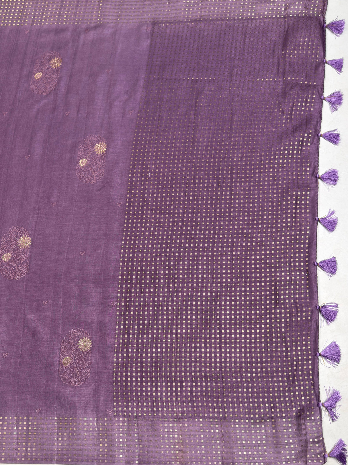 MIMOSA Saree Saree — pallu and zari work detail