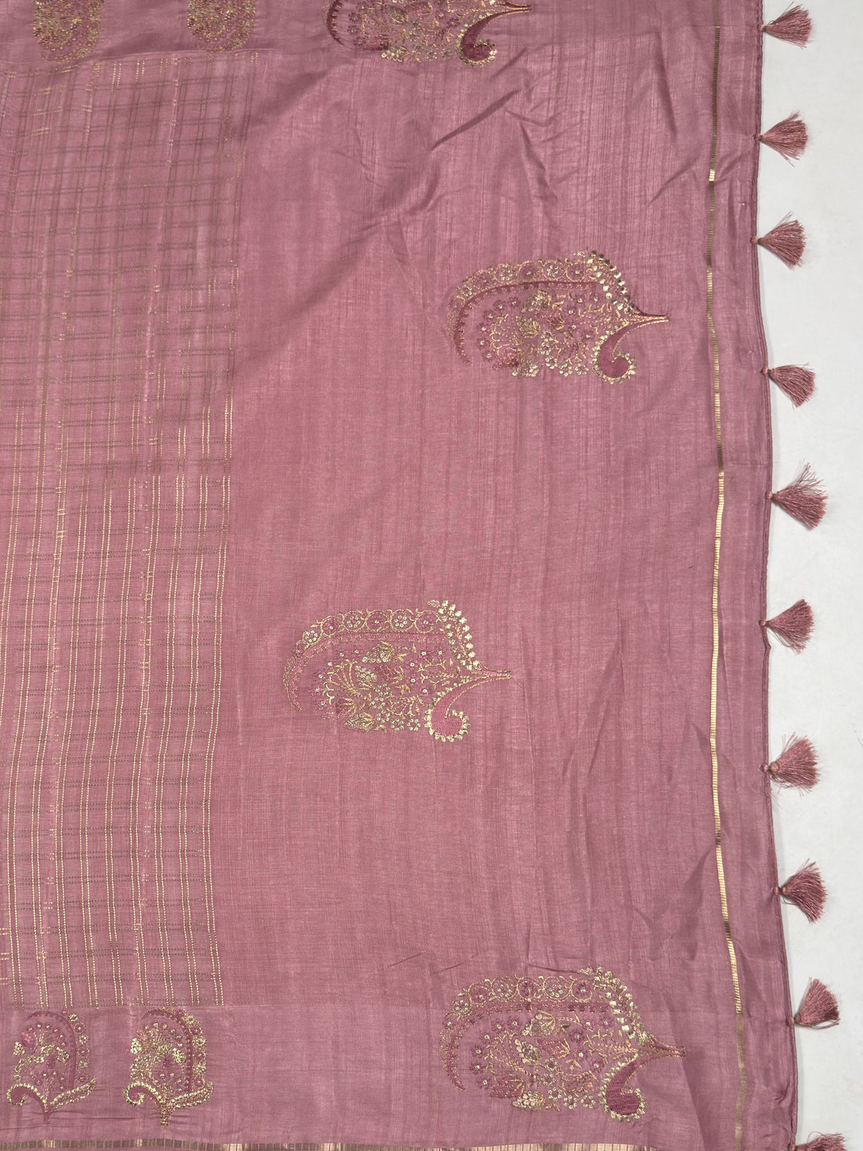 MIMOSA Gajari Banarasi Art Silk Saree — pallu and zari work detail