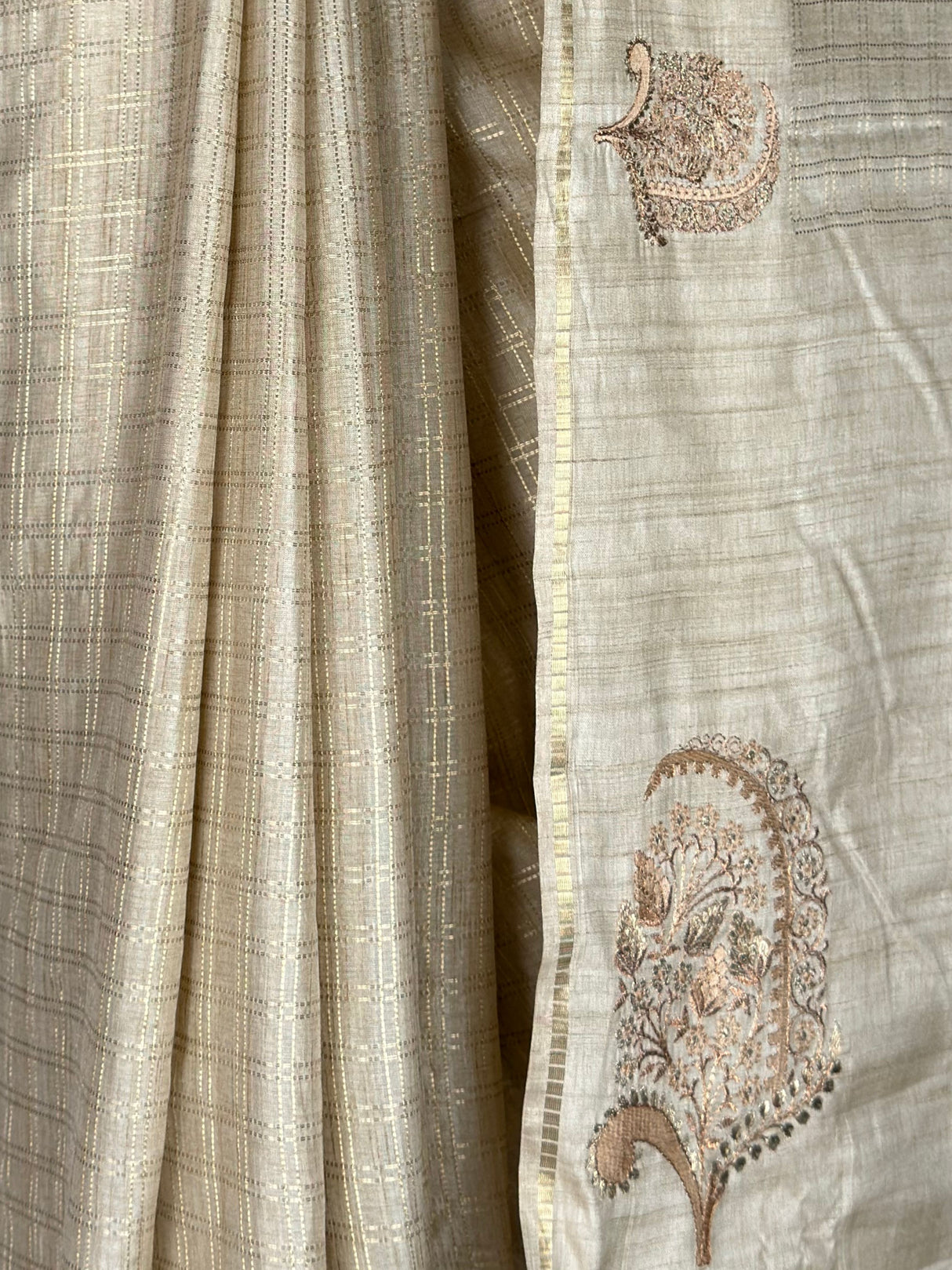 MIMOSA Tussar Banarasi Art Silk Saree — fleets shot full lifestyle