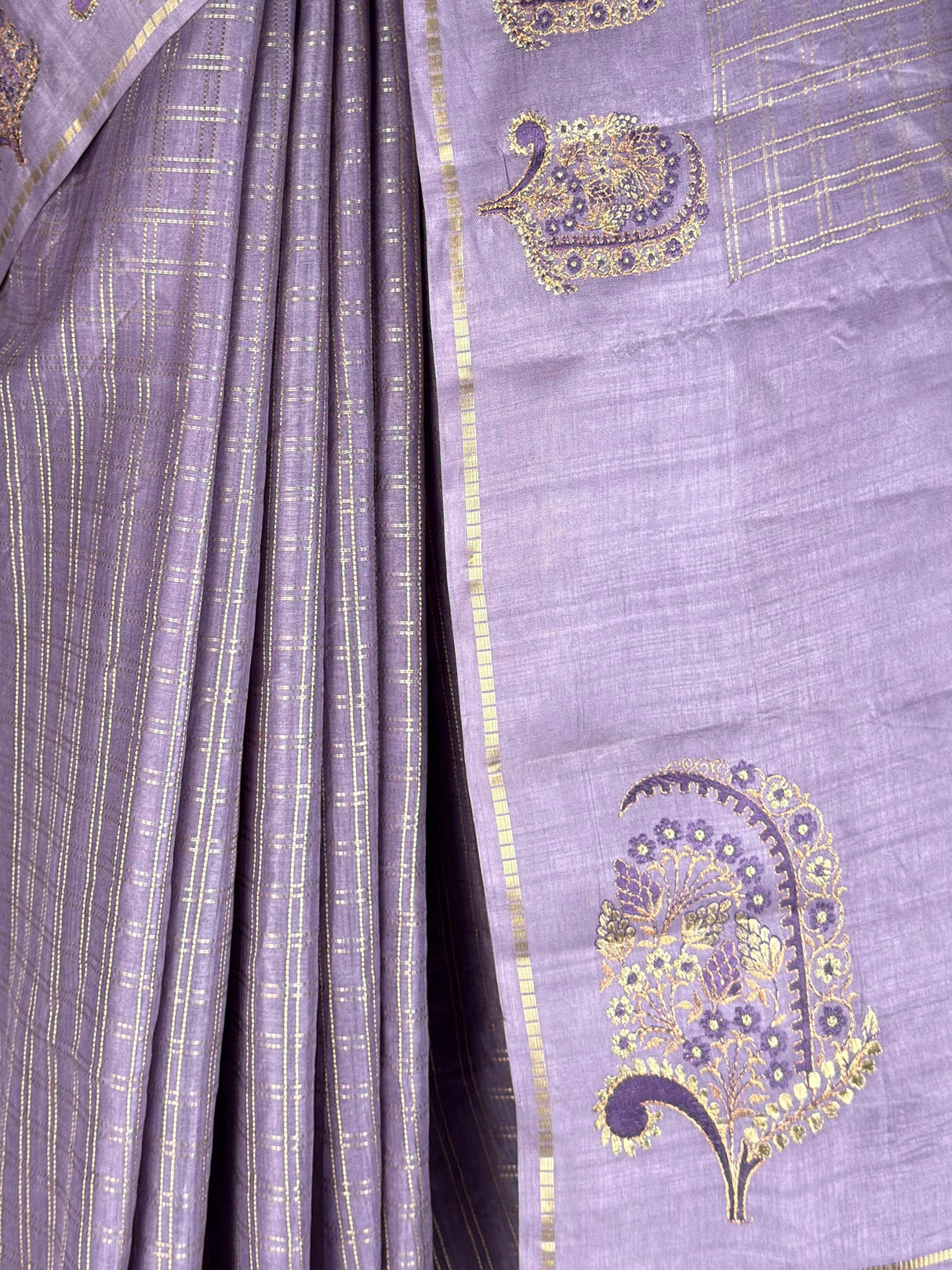 MIMOSA Violet Banarasi Art Silk Saree — fleets shot full lifestyle