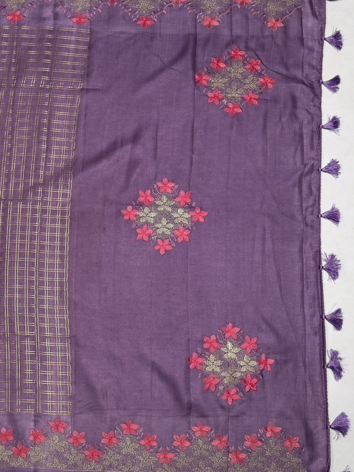 MIMOSA Saree Saree — pallu and zari work detail