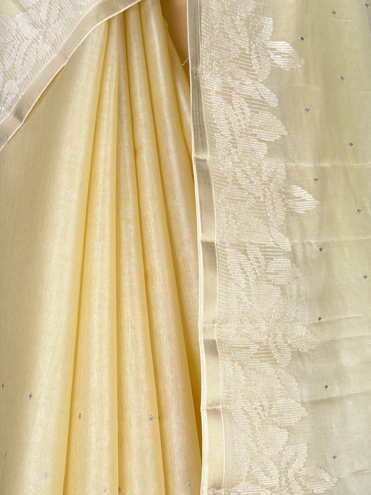 MIMOSA Yellow Saree Saree — fleets shot full lifestyle