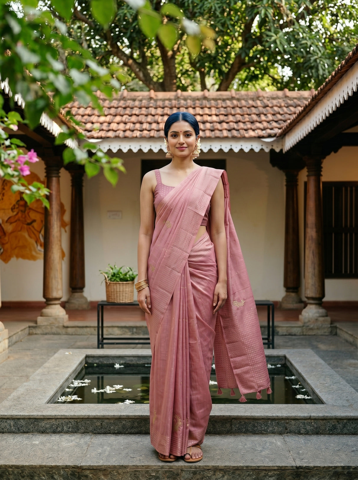 MIMOSA Saree Saree — front view on mannequin