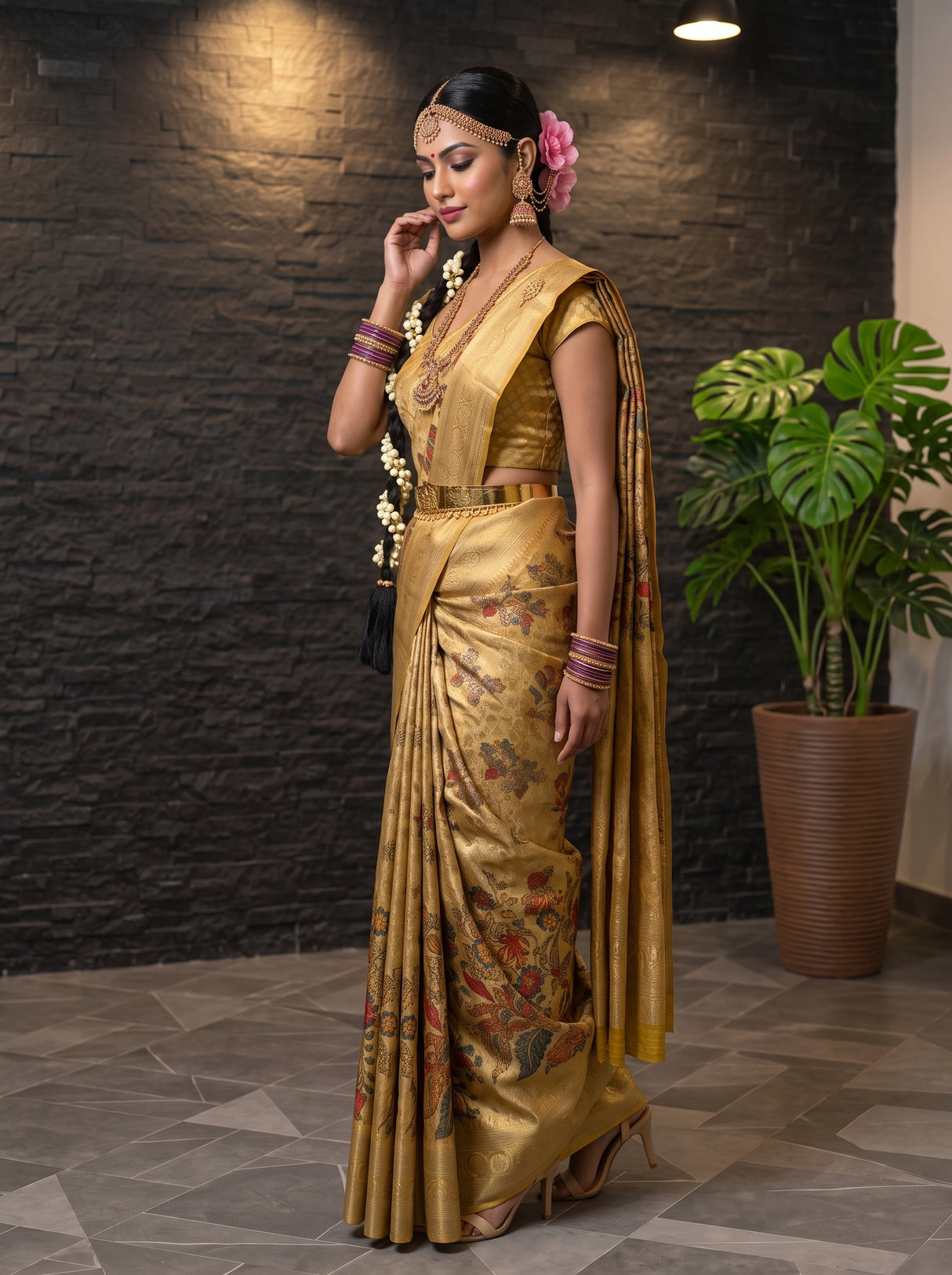 MIMOSA Saree Saree — pose 3 styling detail