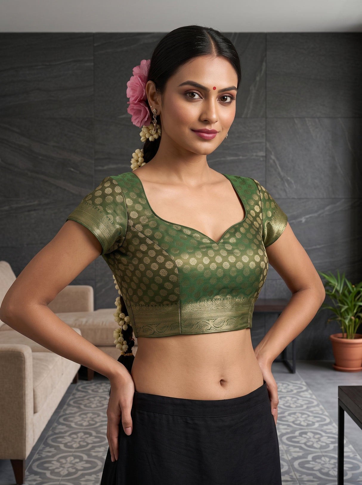 MIMOSA Saree Saree — blouse close-up