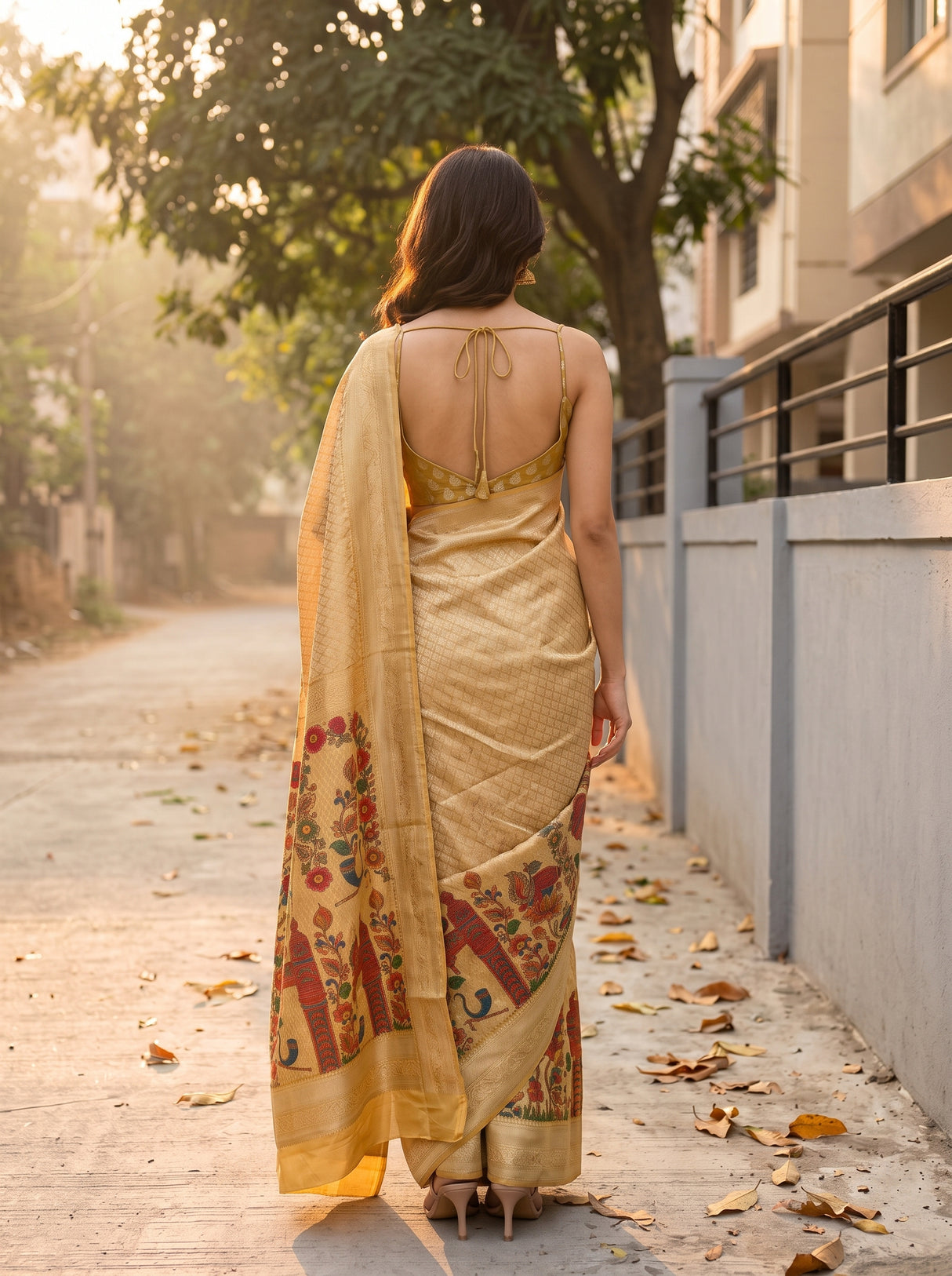 MIMOSA Saree Saree — pose 2 styling detail