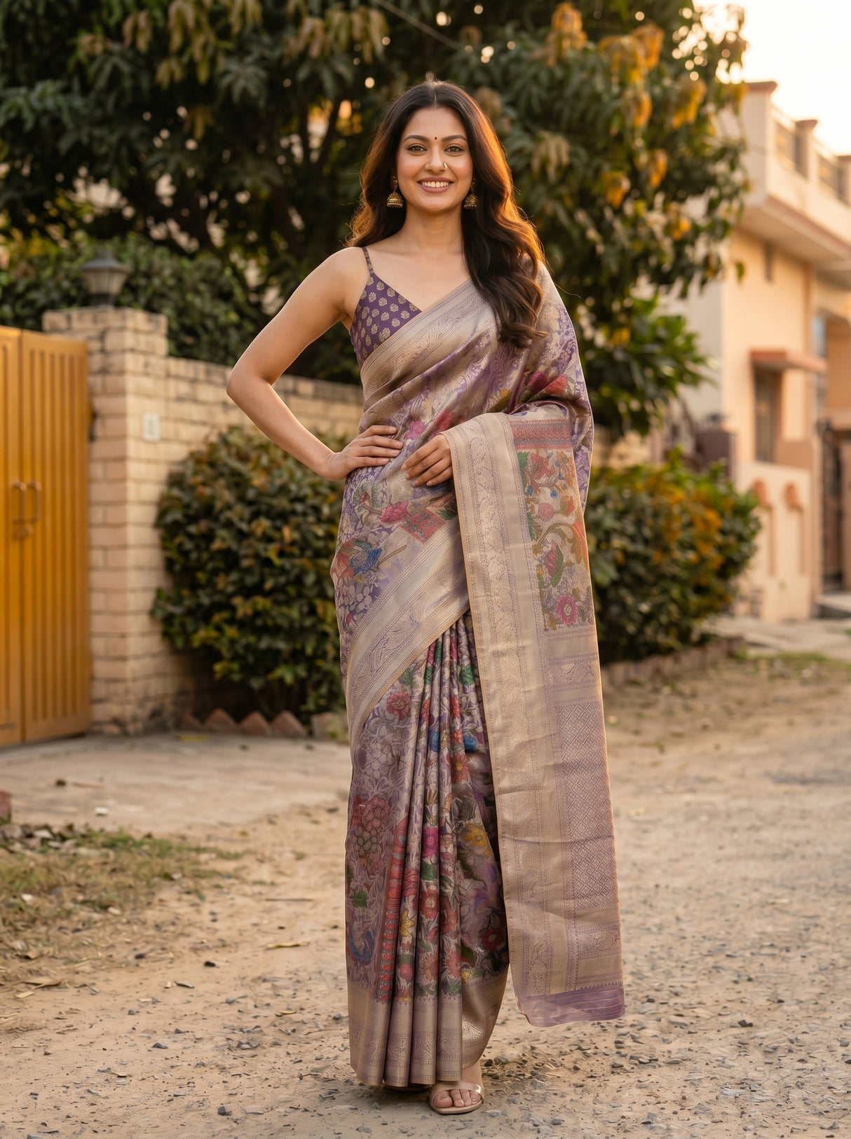 MIMOSA Saree Saree — pose 4 styling detail