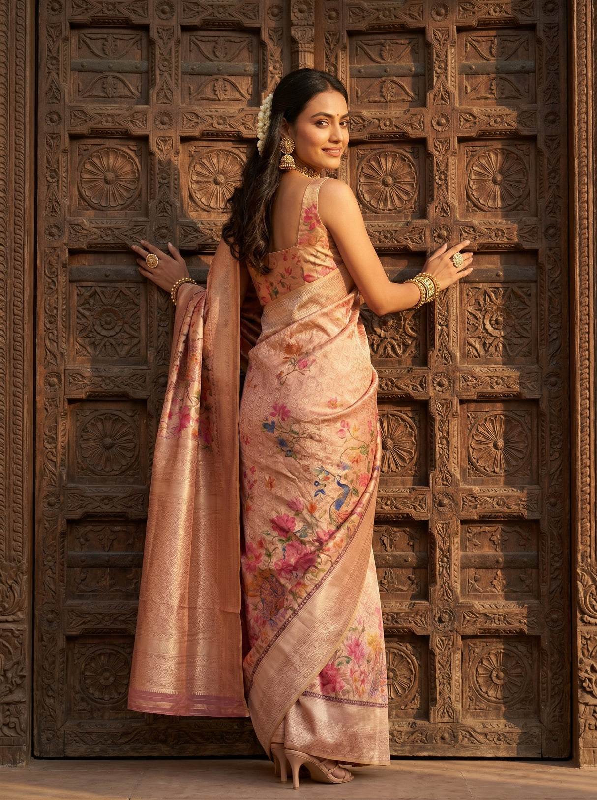 MIMOSA Rani Saree Saree — pose 7 styling detail