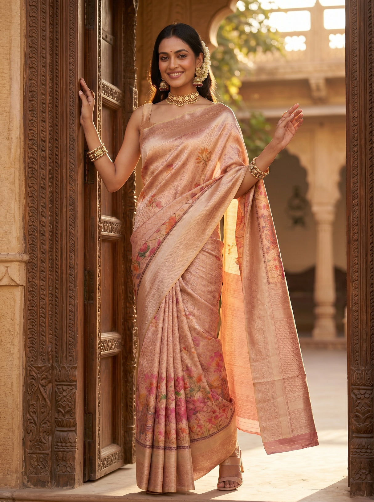 MIMOSA Rani Saree Saree — pose 9 styling detail