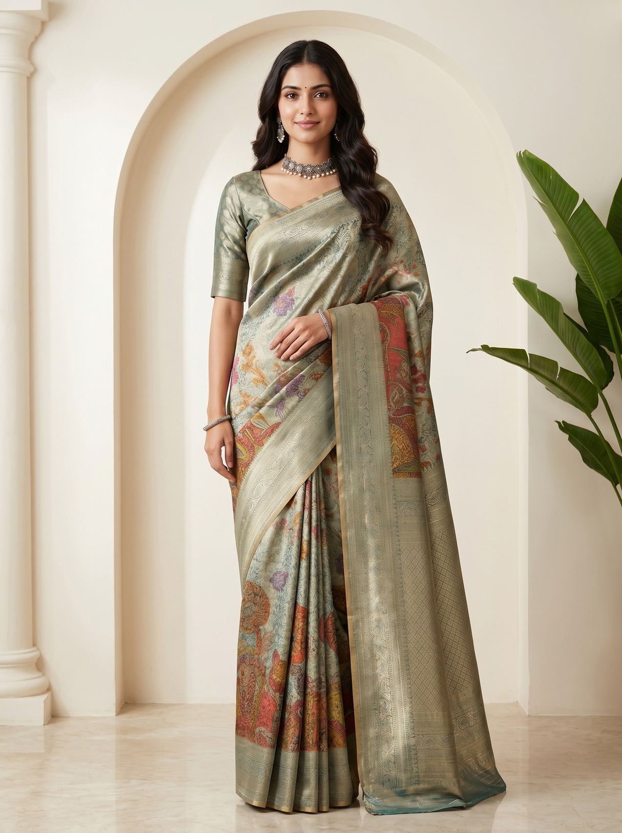 MIMOSA Saree Saree — front view on mannequin