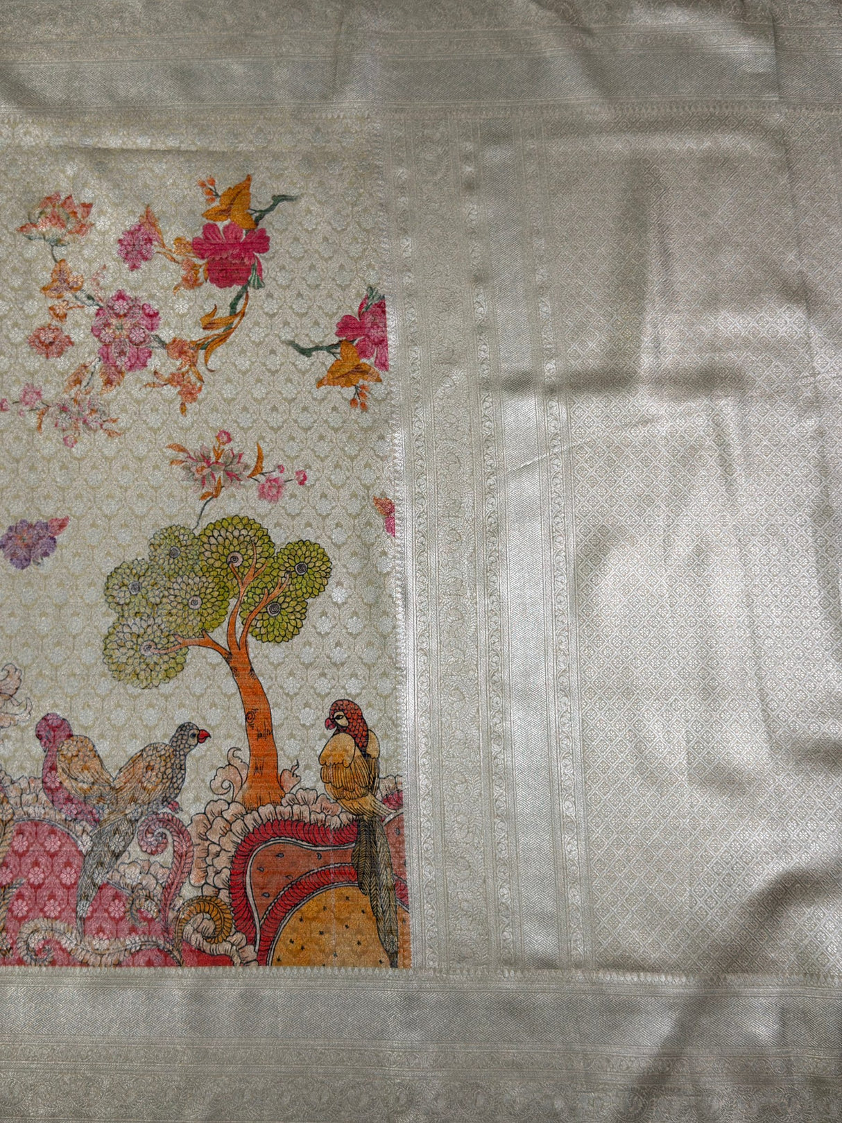 MIMOSA Saree Saree — pallu and zari work detail
