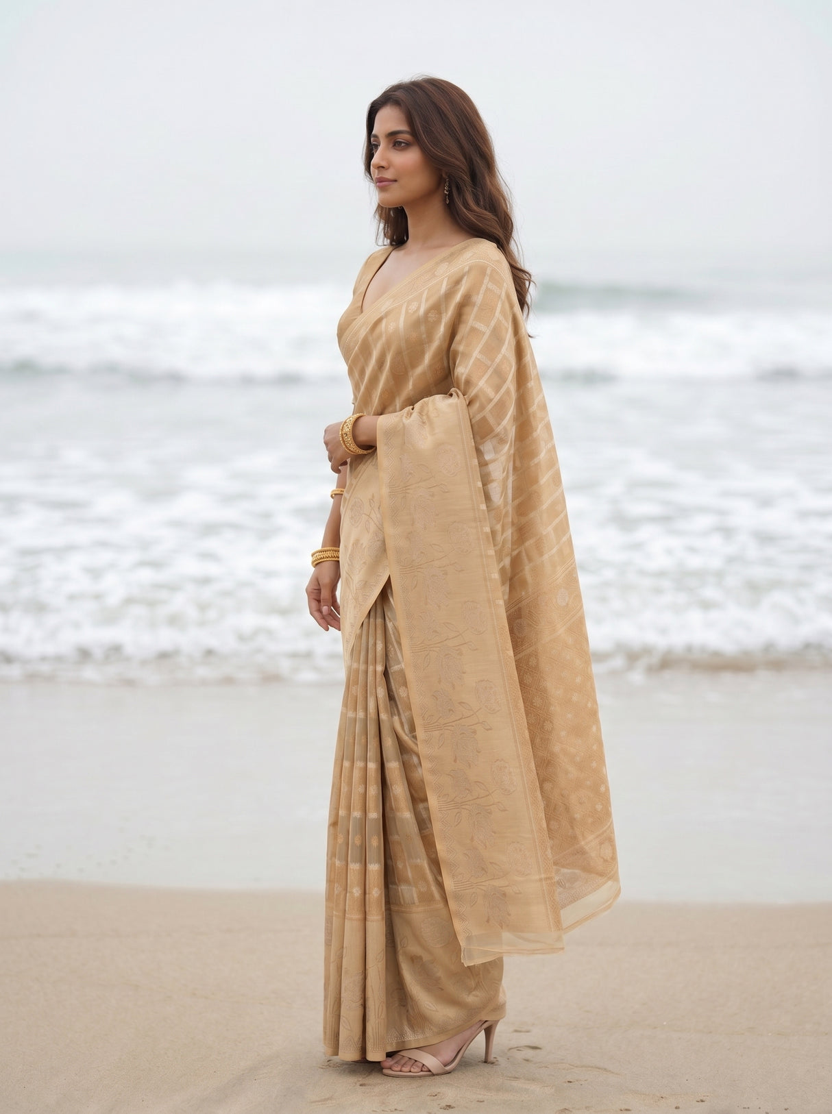 MIMOSA Saree Saree — pose 3 styling detail