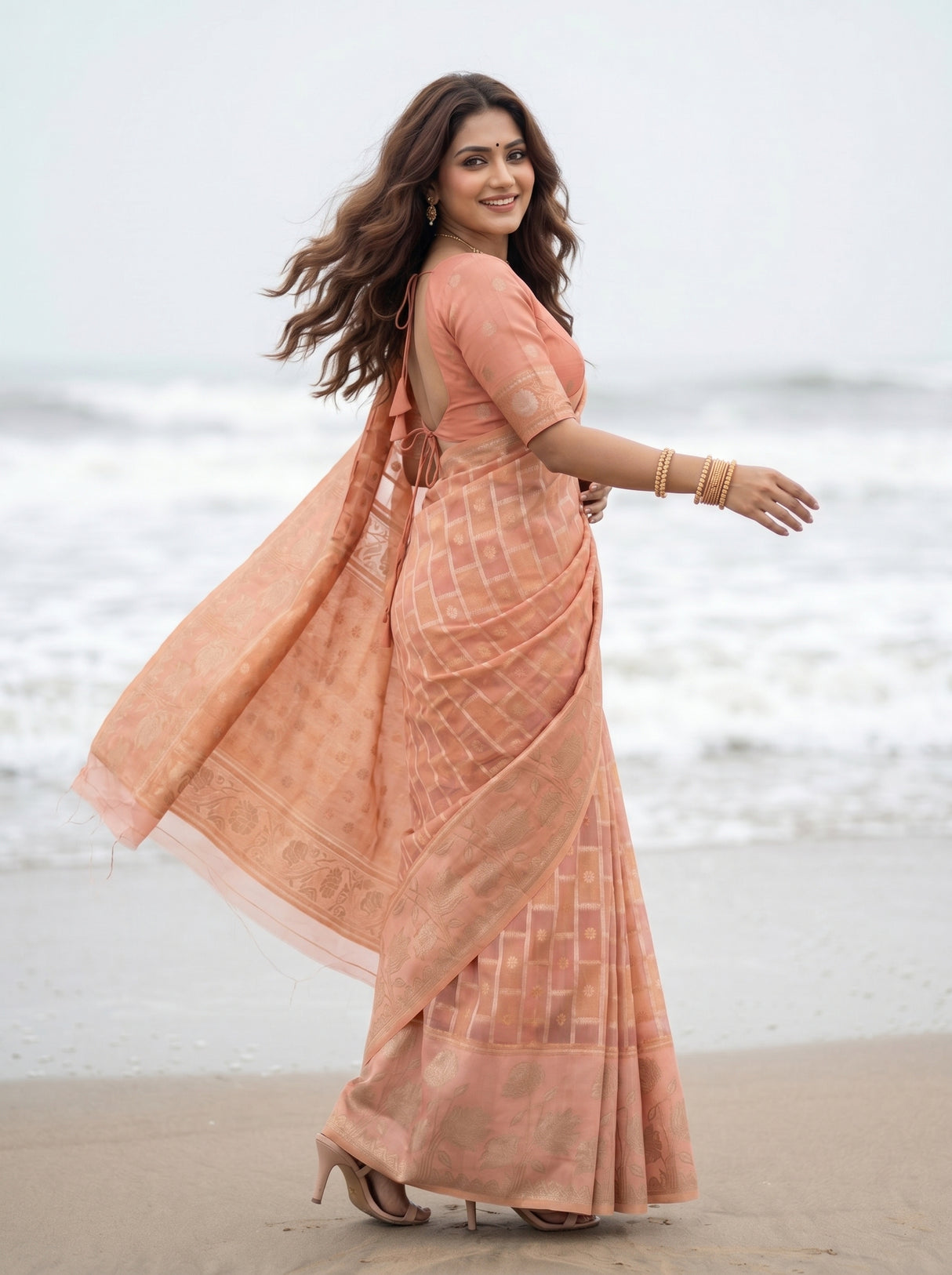 MIMOSA Saree Saree — pose 9 styling detail