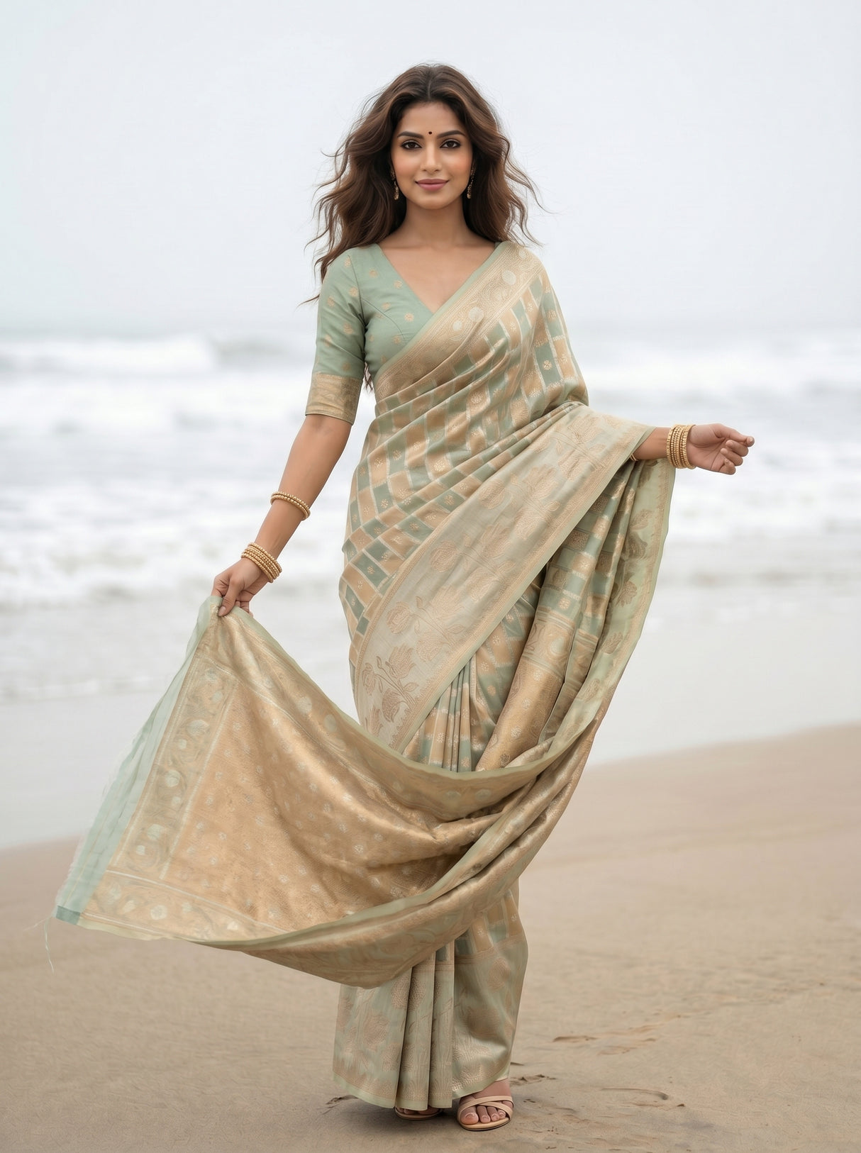 MIMOSA Saree Saree — pose 5 styling detail
