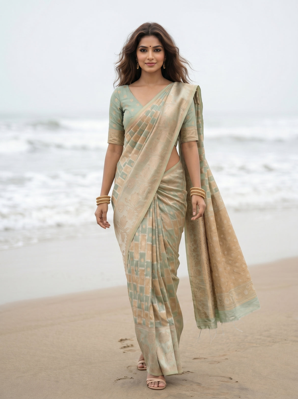 MIMOSA Saree Saree — pose 6 styling detail