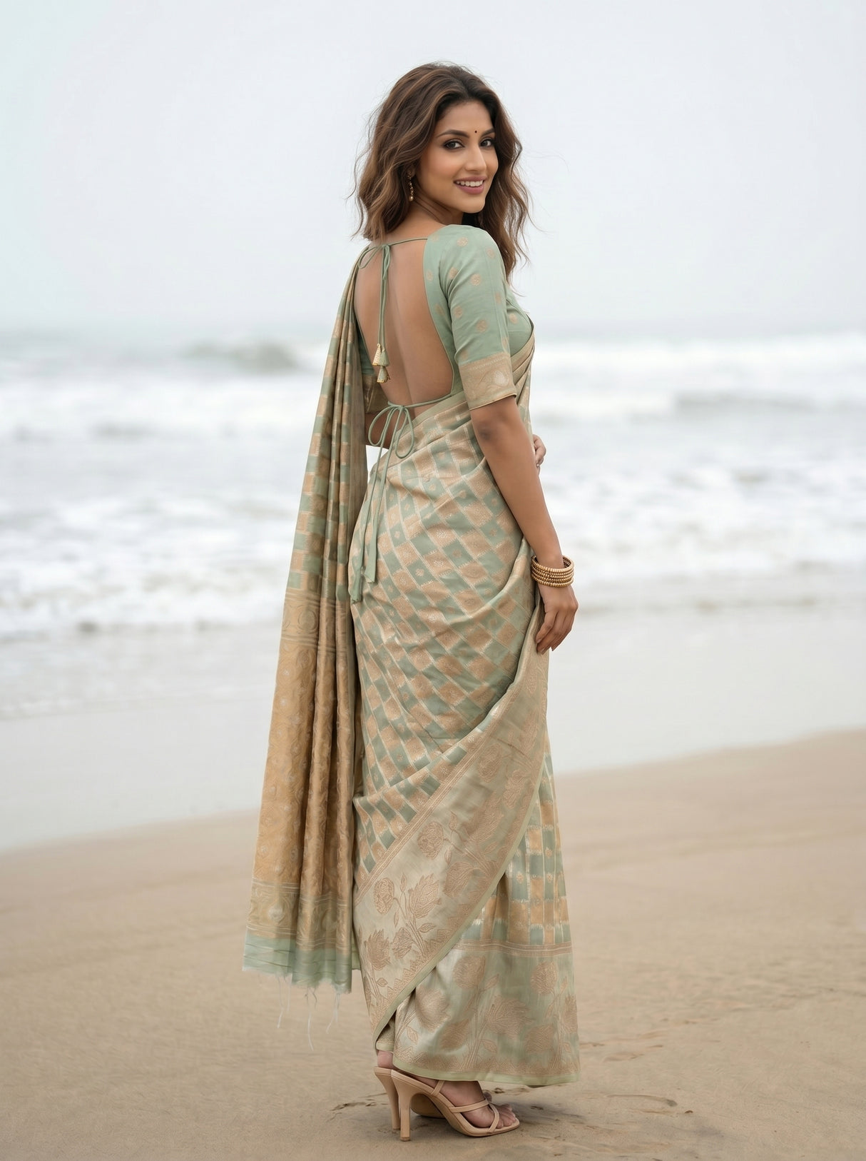 MIMOSA Saree Saree — pose 7 styling detail