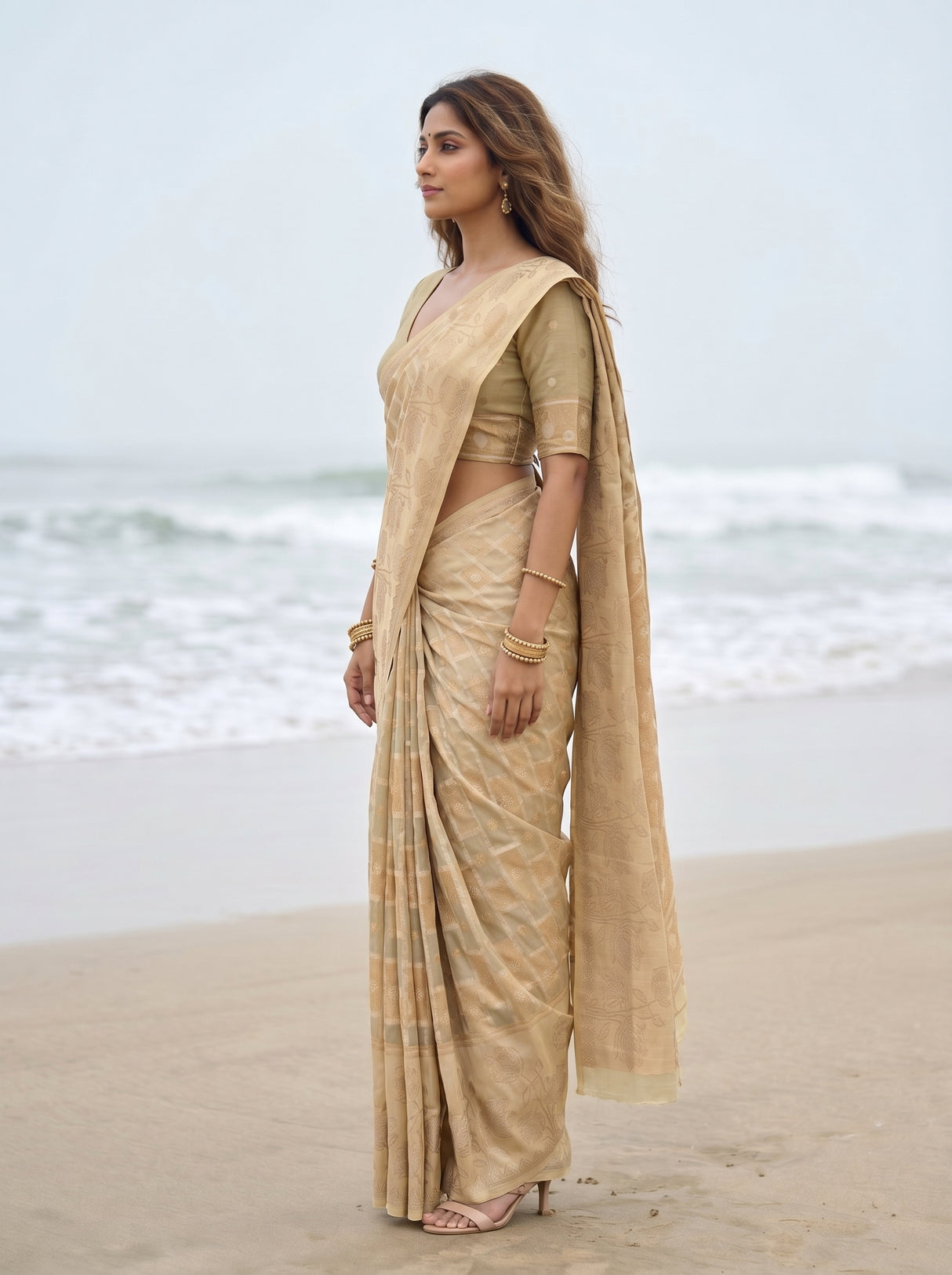 MIMOSA Saree Saree — pose 3 styling detail