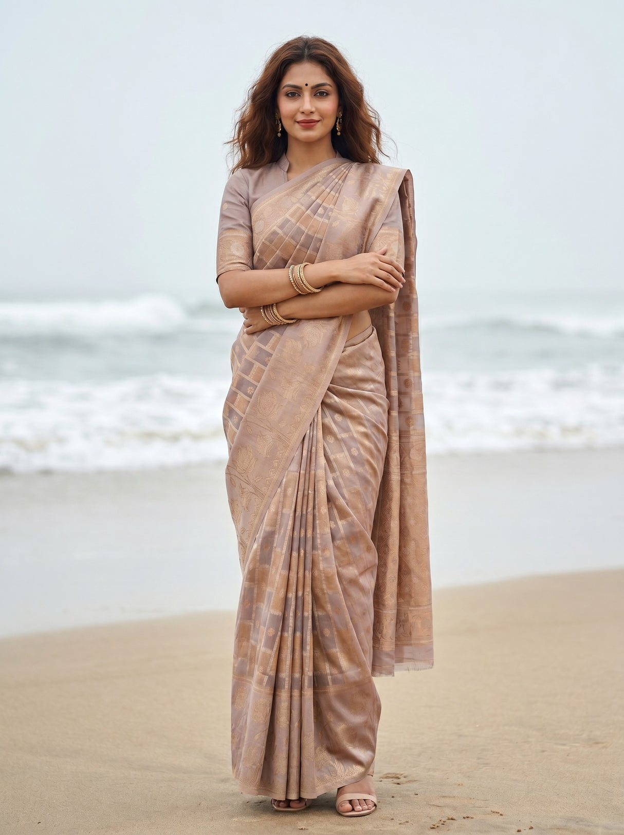 MIMOSA Saree Saree — front view on mannequin